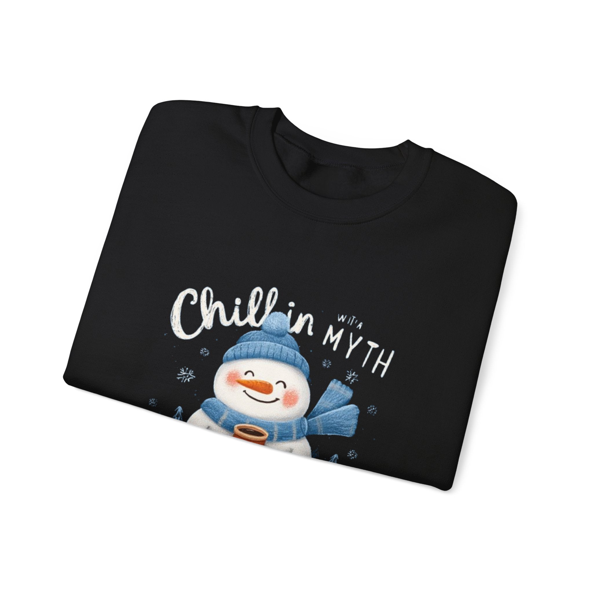 Snowman Sweatshirt — "Chillin' With My Snowmies" Cozy Winter Crewneck