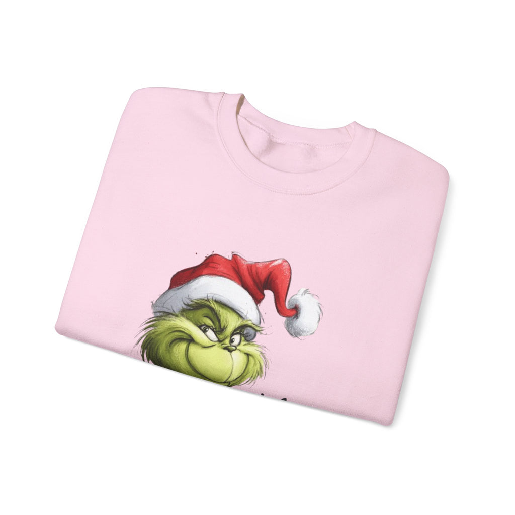 Grinch Santa Crewneck Sweatshirt — 'Ho Ho' Holiday Sweater