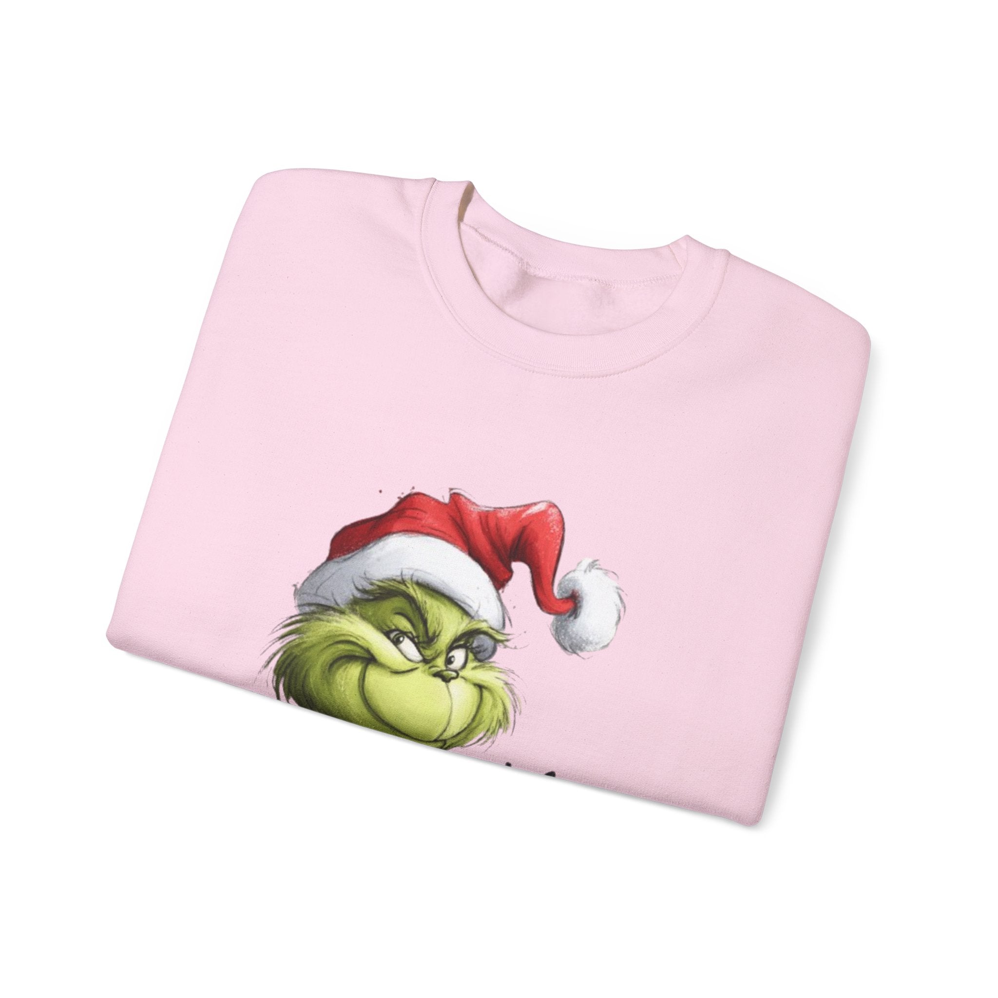 Grinch Santa Crewneck Sweatshirt — 'Ho Ho' Holiday Sweater