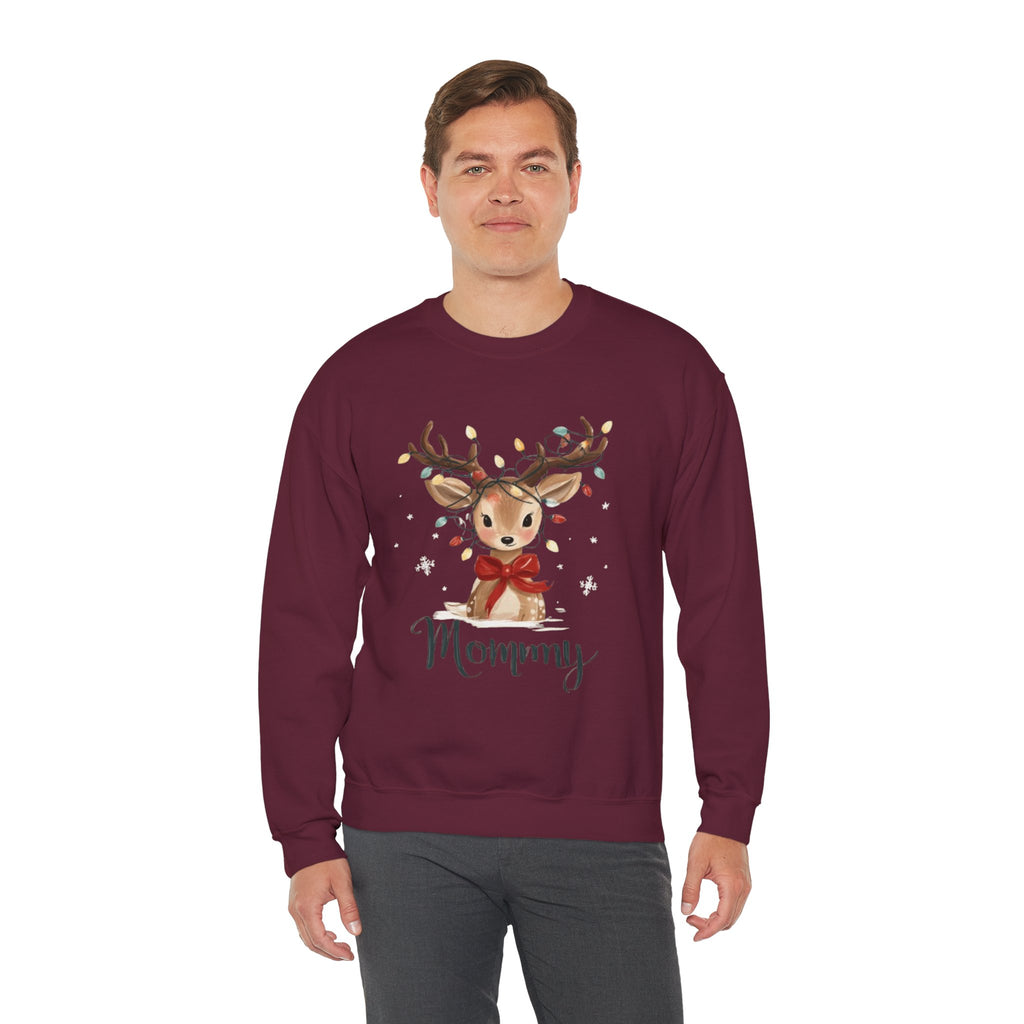 Mommy Reindeer Sweatshirt - Christmas Mom Holiday Crewneck