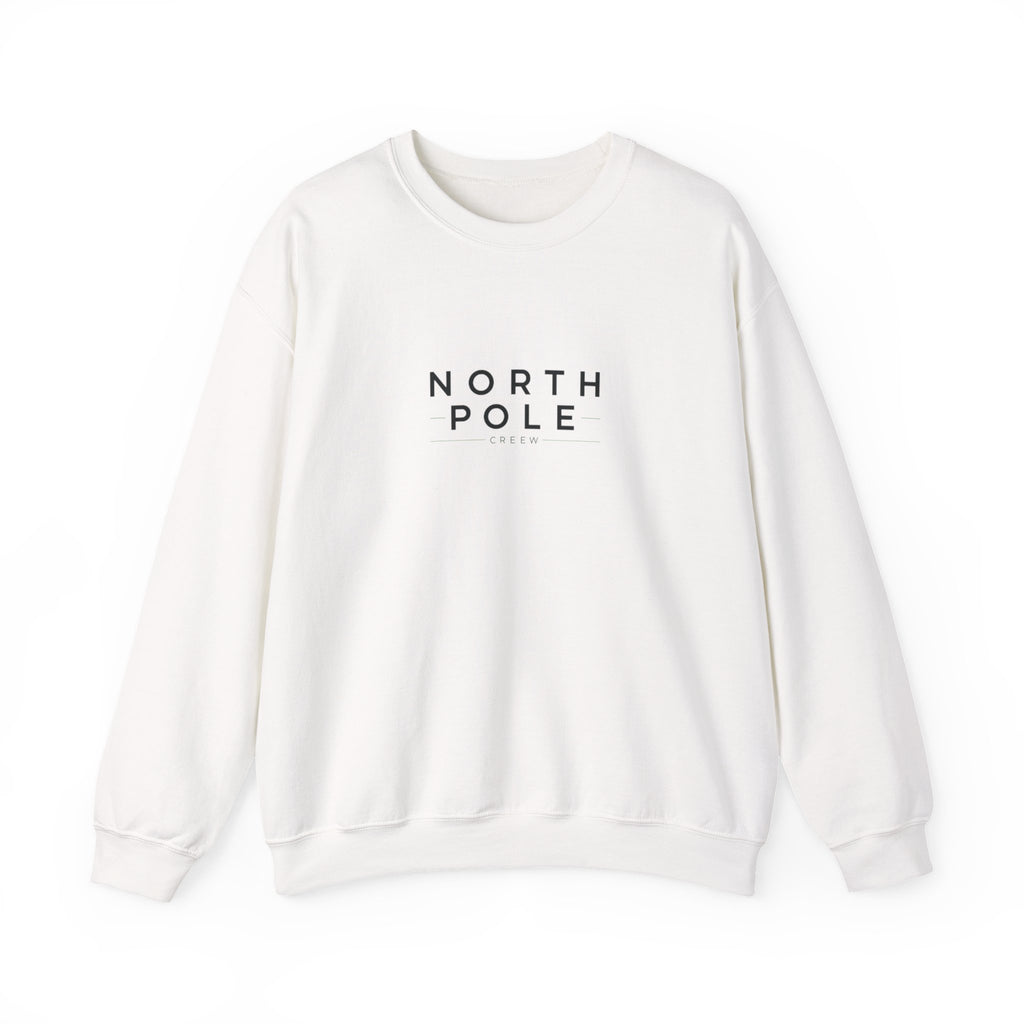 North Pole Crewneck Sweatshirt — Minimal Holiday Graphic Pullover