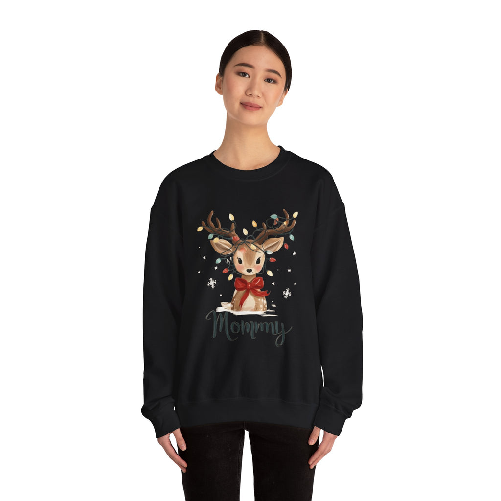 Mommy Reindeer Sweatshirt - Christmas Mom Holiday Crewneck