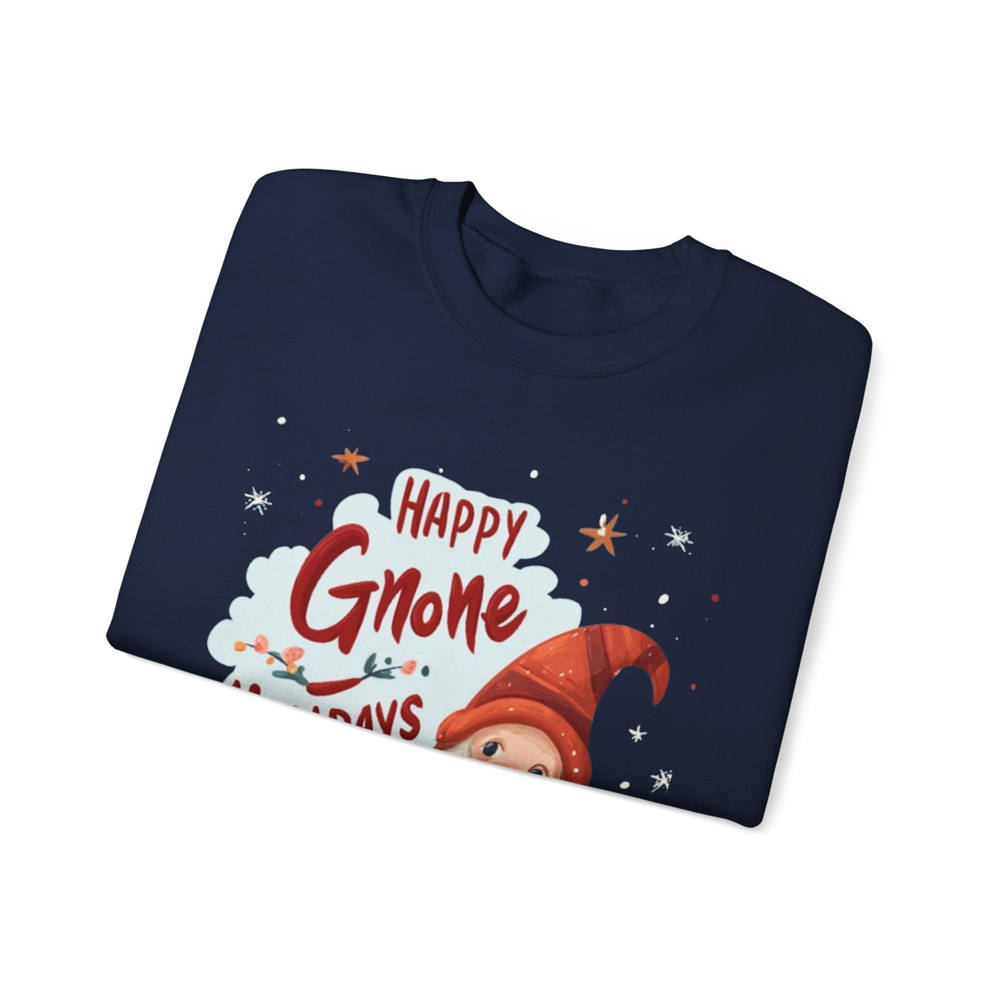 Happy Gnome Holidays Sweatshirt — Cute Christmas Gnome Holiday Crewneck
