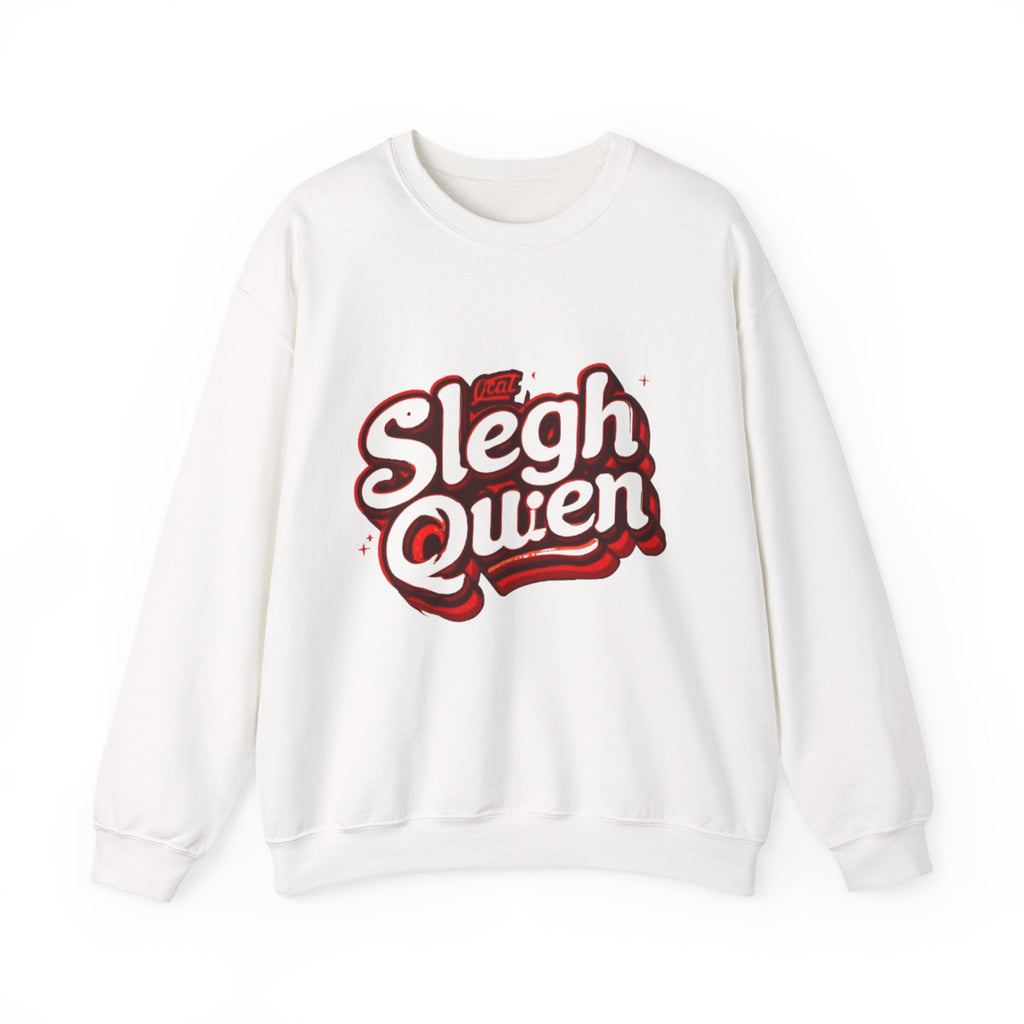 Sleigh Queen Crewneck Sweatshirt — Retro Holiday Christmas Pullover