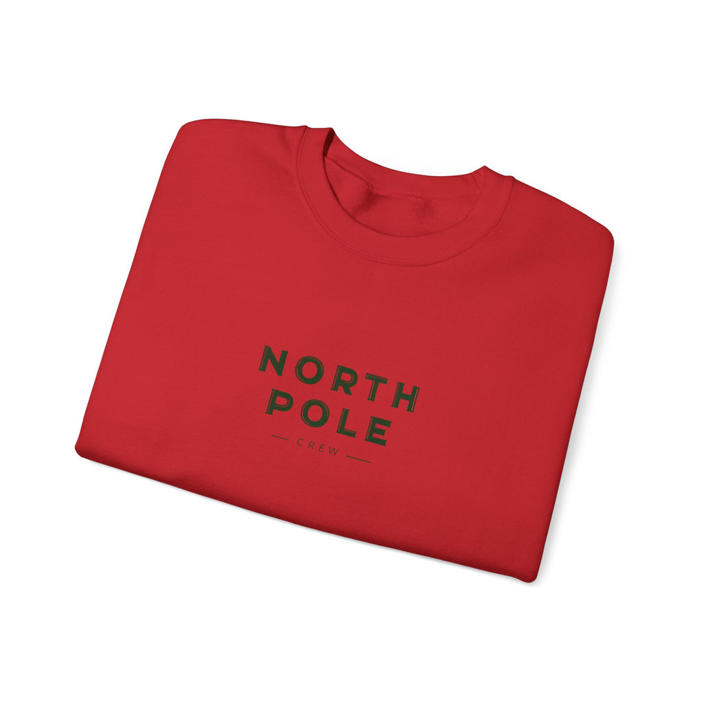 North Pole Crewneck Sweatshirt — Minimal Holiday Graphic Pullover