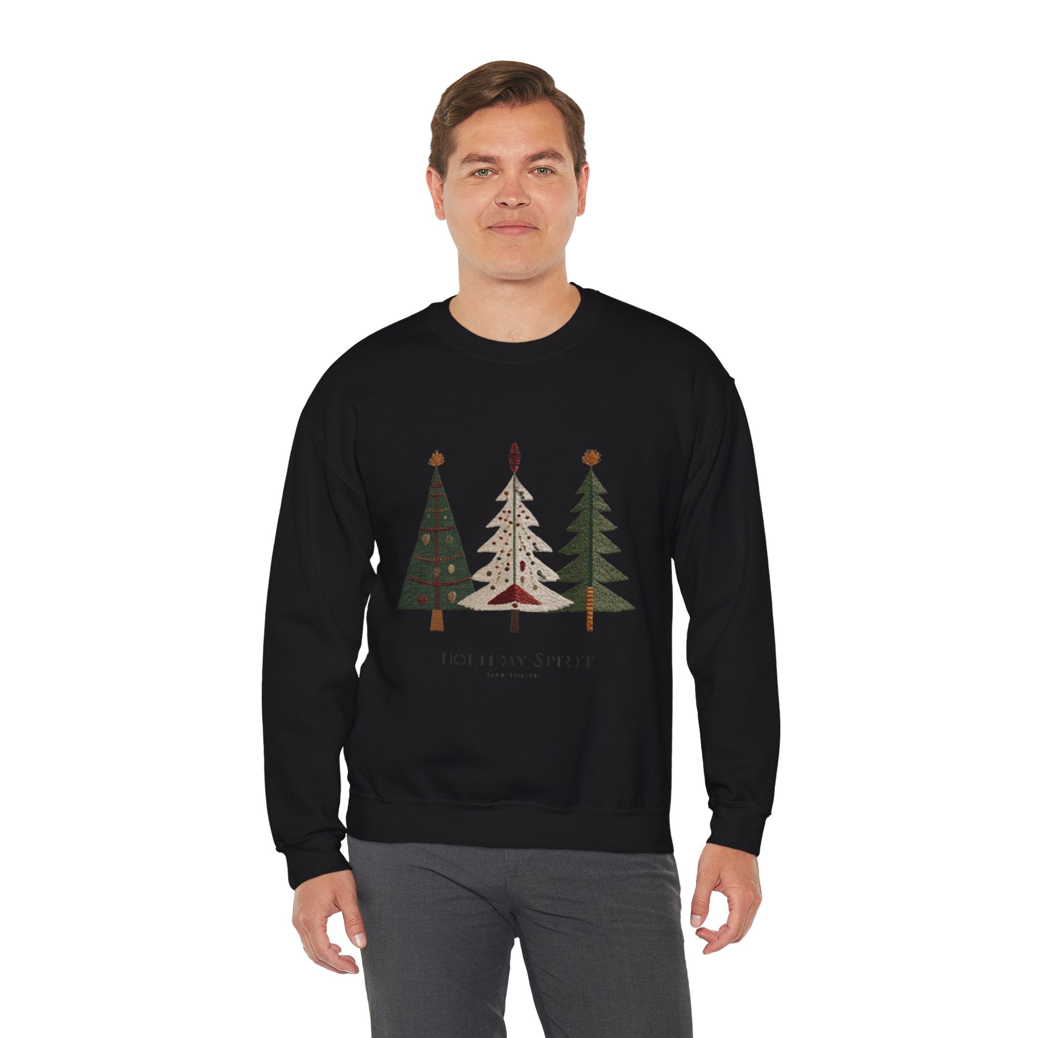 Christmas Tree Trio Sweatshirt – Joy to My Soul Holiday Crewneck