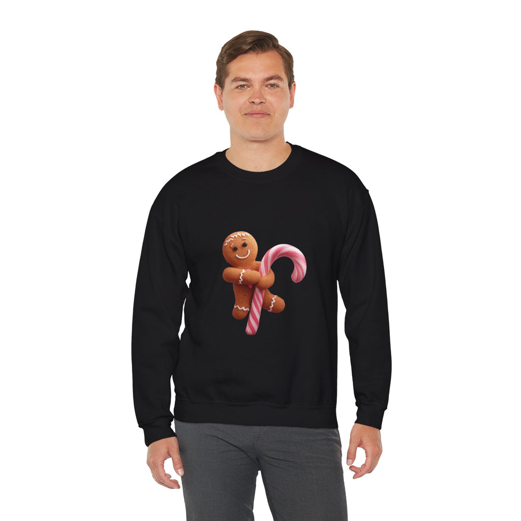 Gingerbread Candy Cane Crewneck Sweatshirt