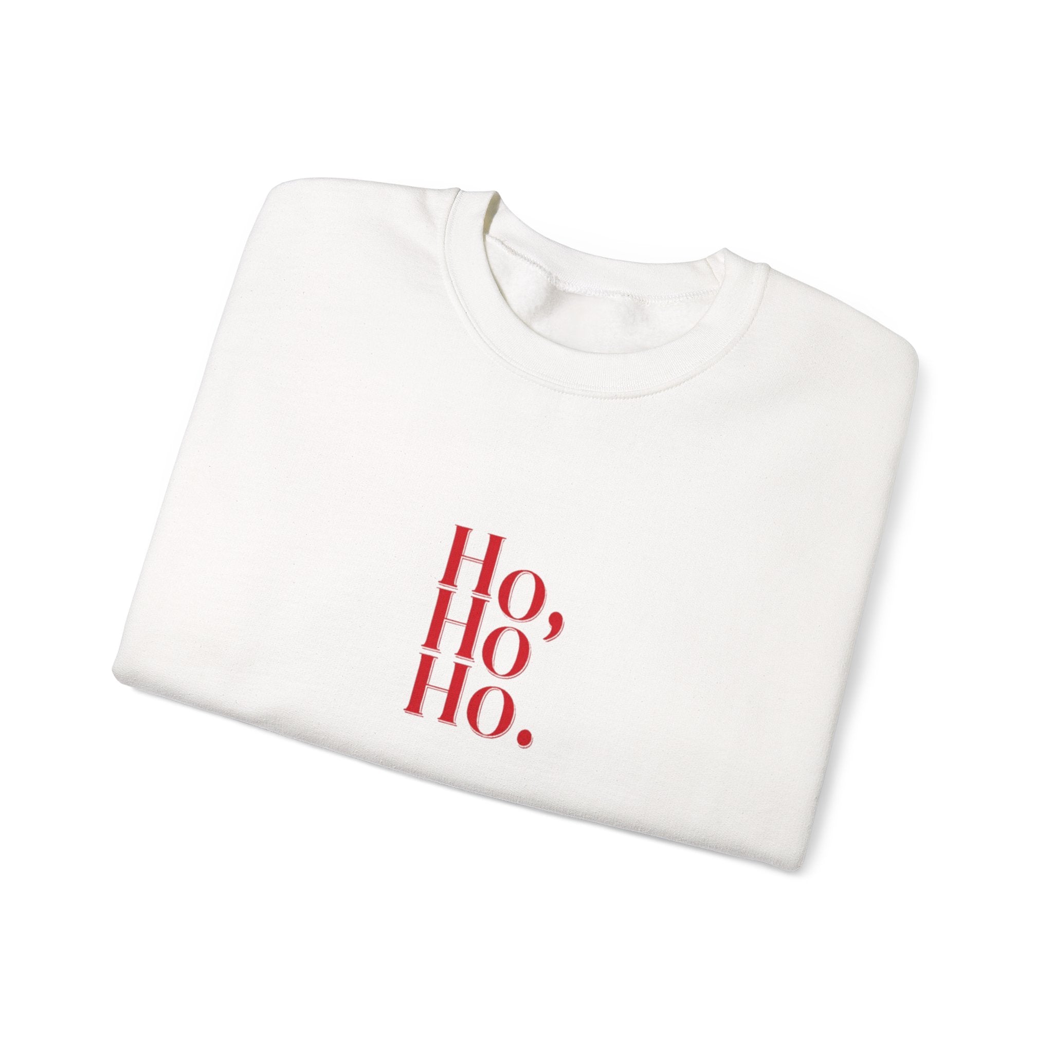 Sweatshirt — Minimal 'Ho, Ho, Ho.' Christmas Crewneck