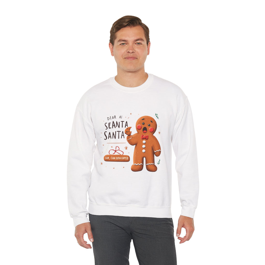 Gingerbread Cookie "Dear Santa" Crewneck Sweatshirt