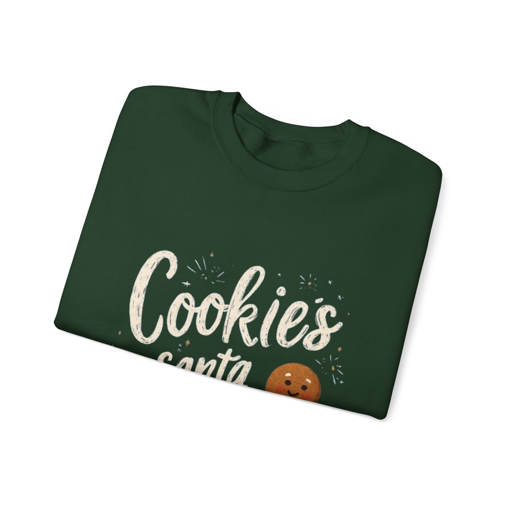 Cookies for Santa Sweatshirt — Christmas Gingerbread Holiday Crewneck