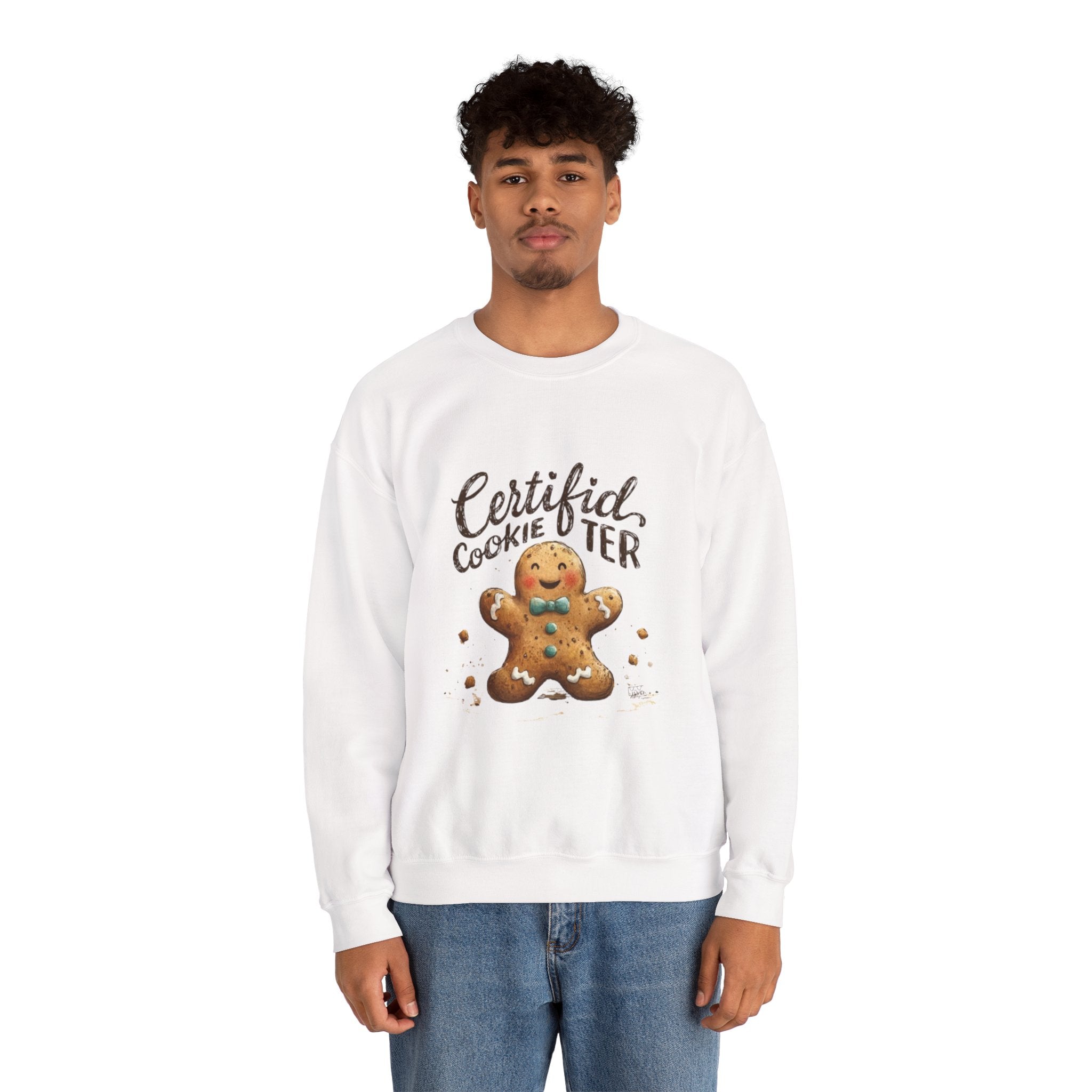 Crewneck Sweatshirt - "Certified Cookie Tester" Gingerbread Holiday Sweater