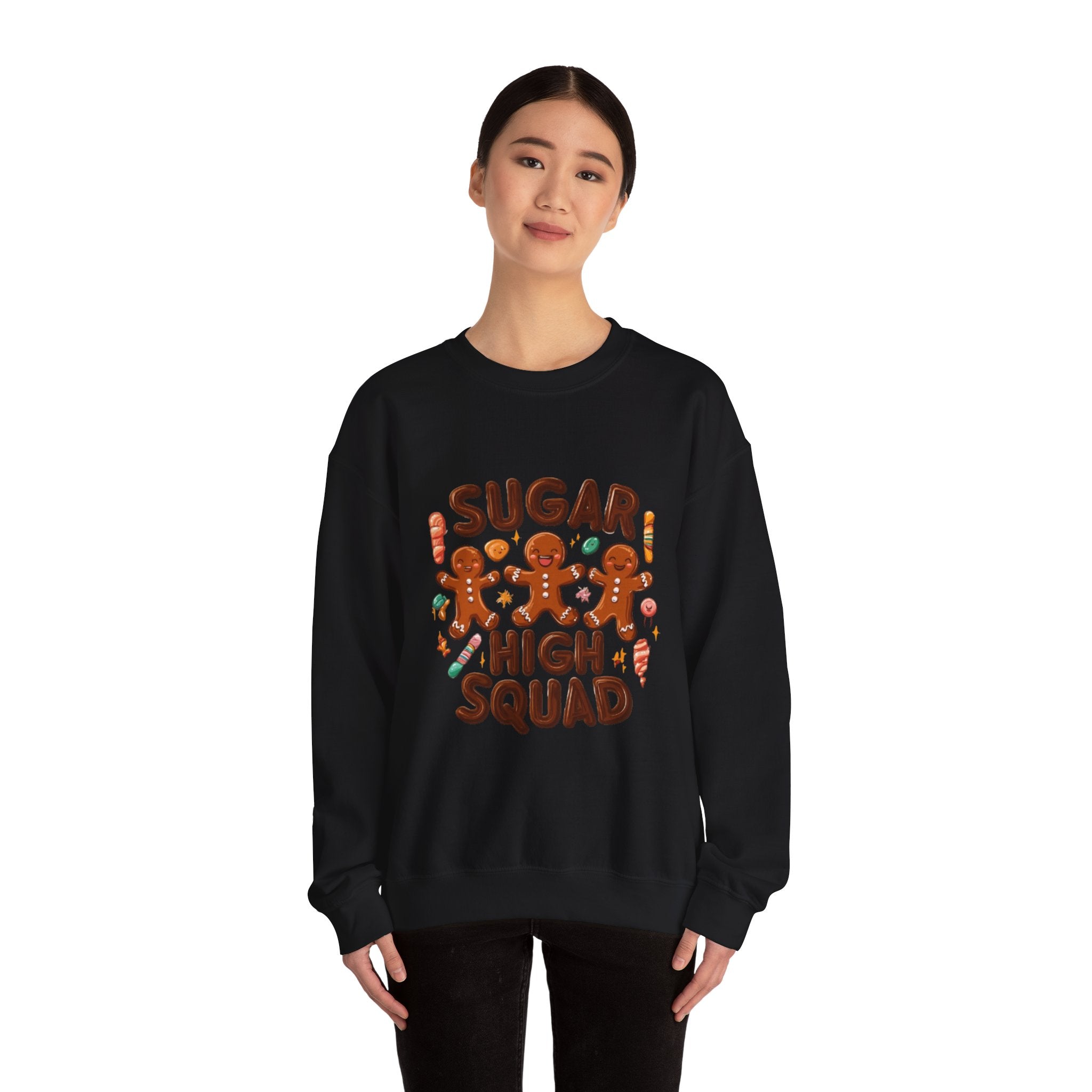 Sugar High Squad Sweatshirt — Cute Gingerbread Holiday Crewneck
