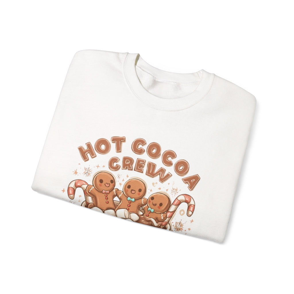Hot Cocoa Crew Sweatshirt — Cute Gingerbread Mug Holiday Pullover