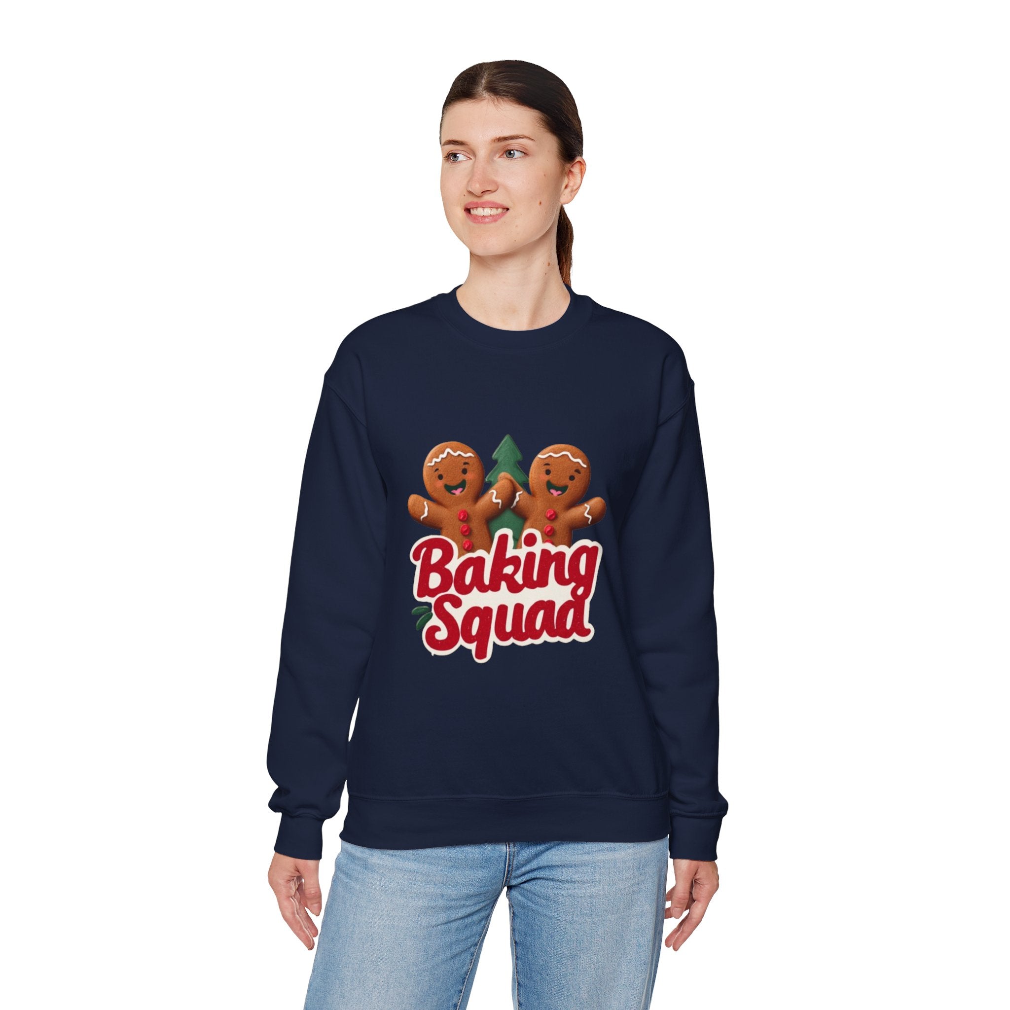Baking Squad Sweatshirt — Cute Gingerbread Holiday Crewneck