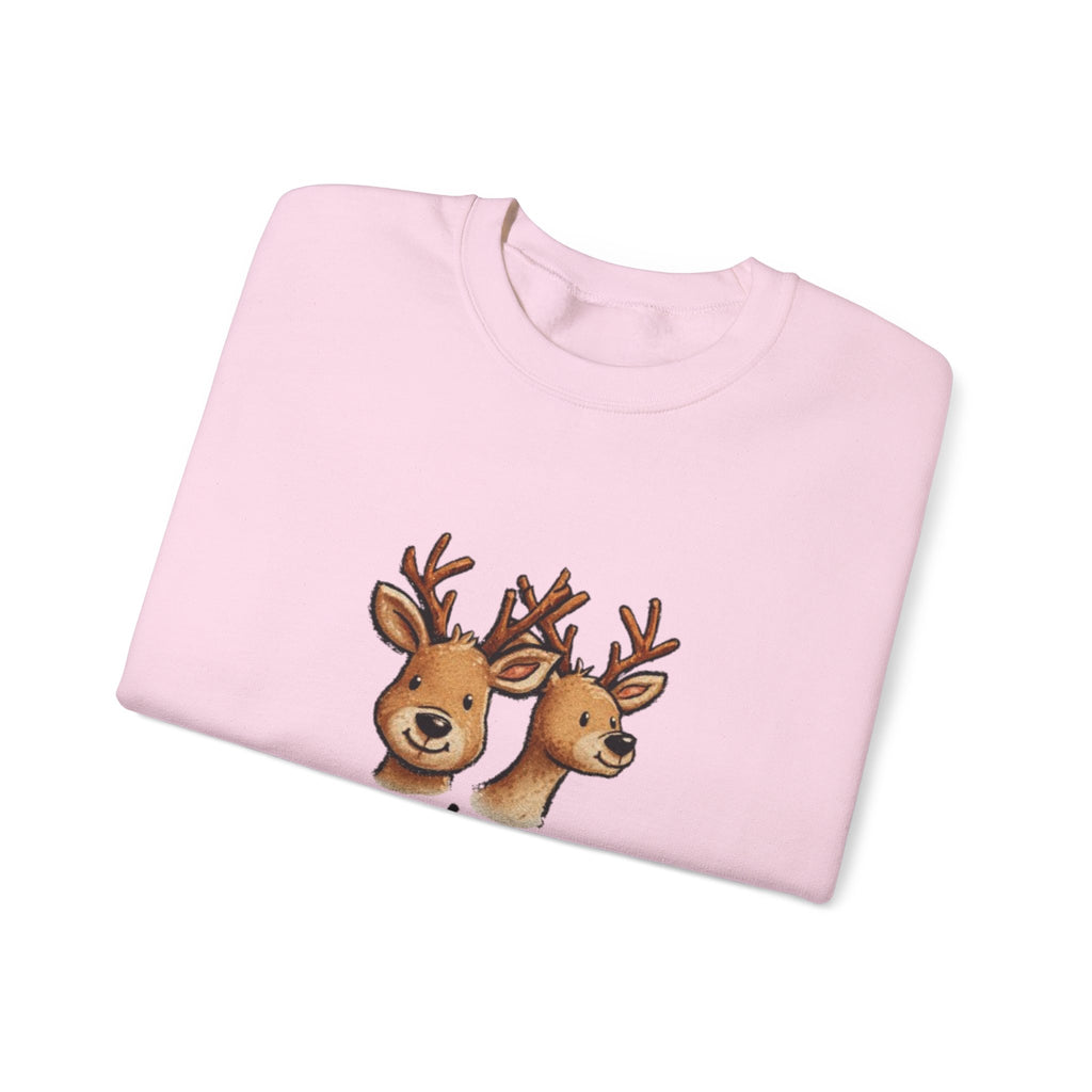Peek a Deeer Sweatshirt — Cute Reindeer Holiday Crewneck