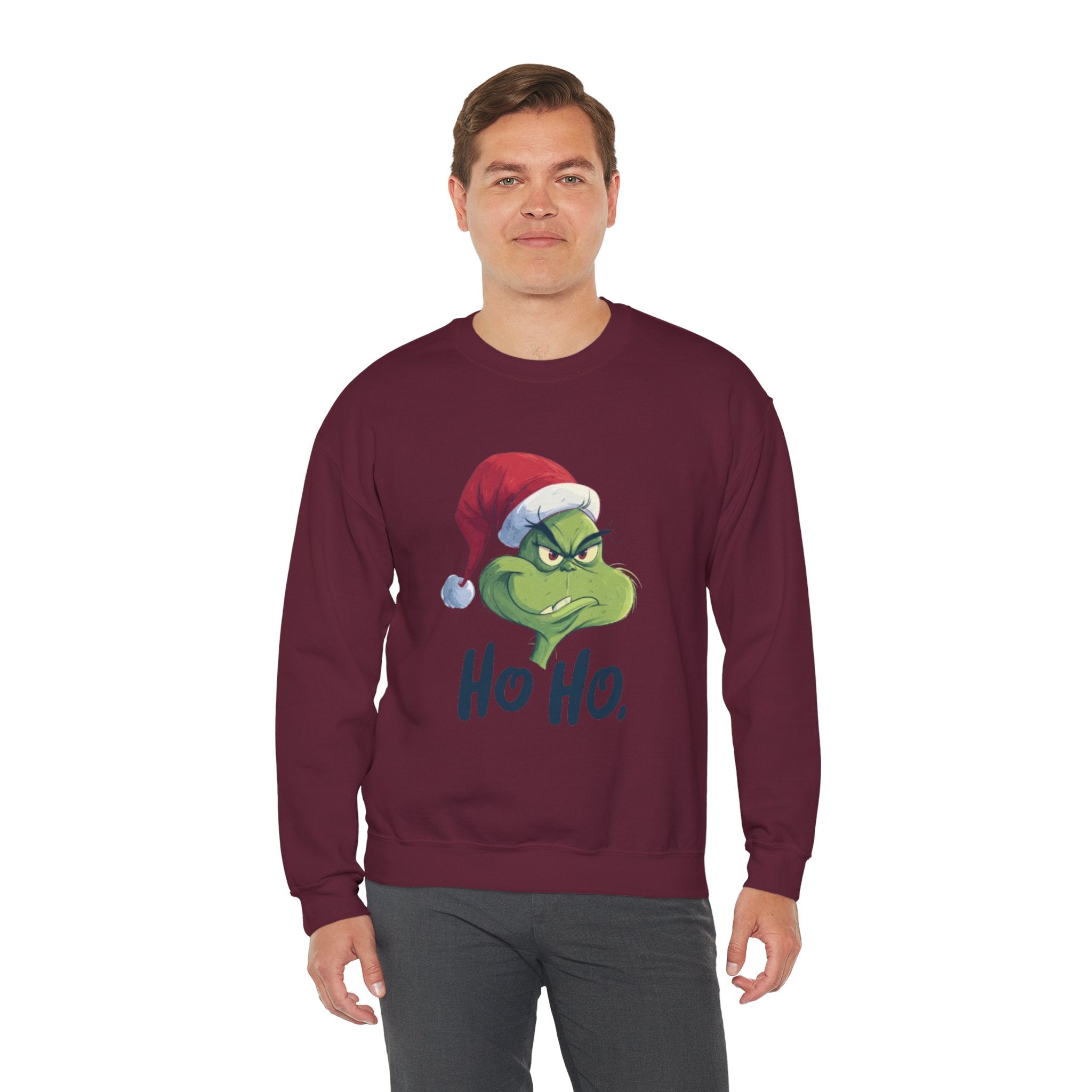 Grumpy Grinch 'Ho Ho.' Crewneck Sweatshirt