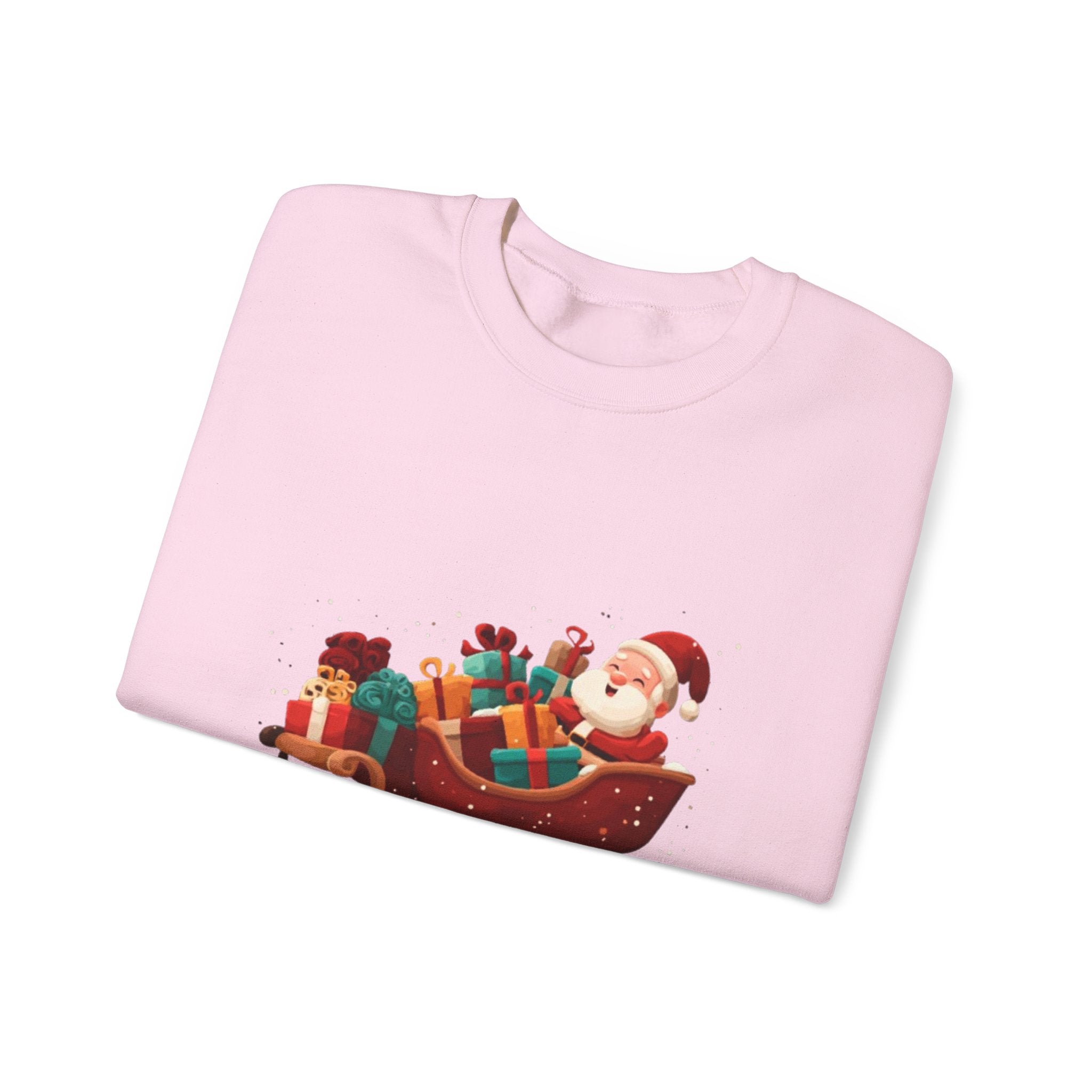 Christmas Santa Sleigh Crewneck Sweatshirt — "Sleigh Niym" Holiday Graphic