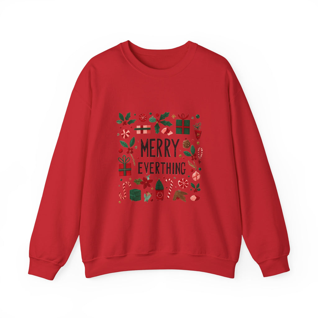 Merry Everything Sweatshirt — Holiday Graphic Crewneck