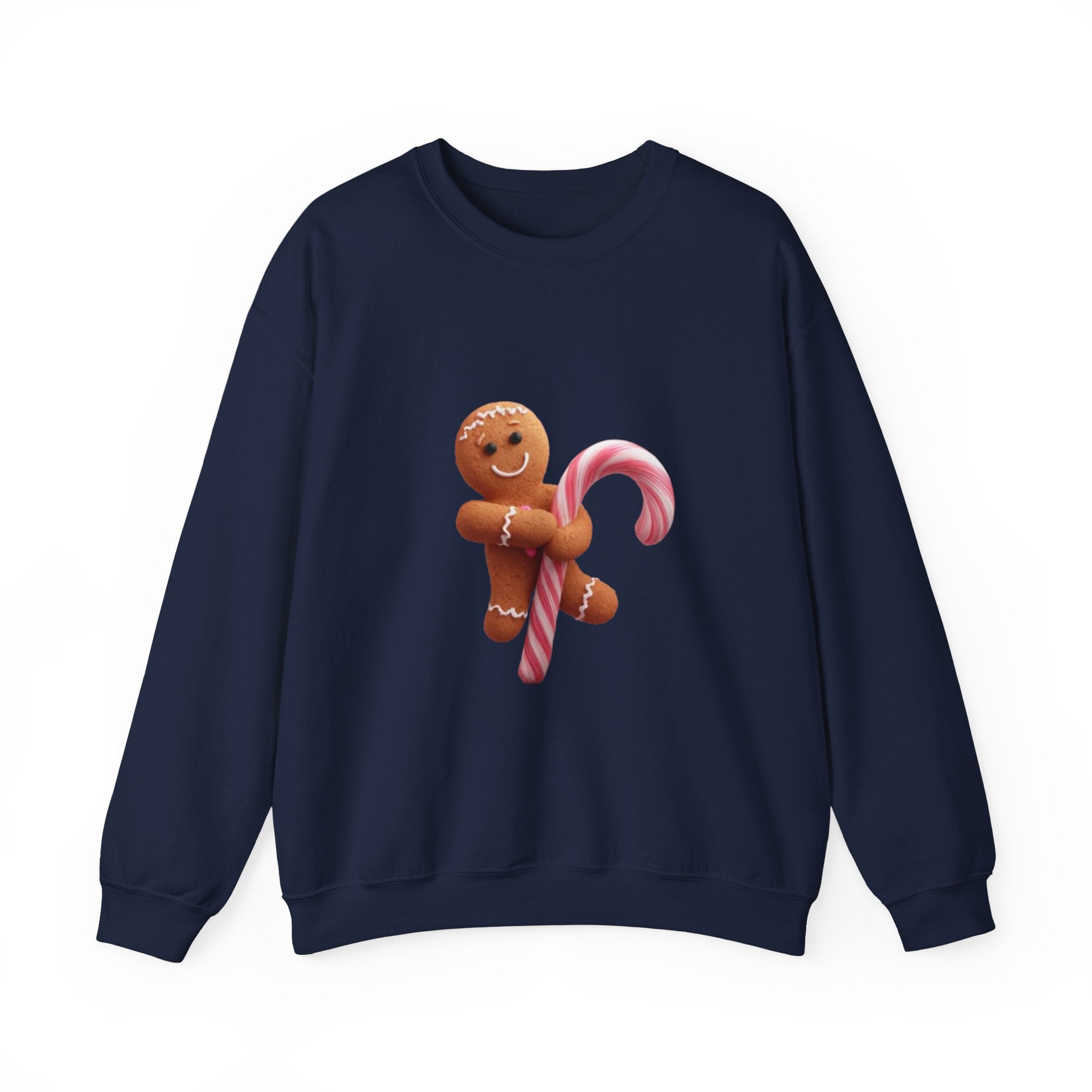 Gingerbread Candy Cane Crewneck Sweatshirt