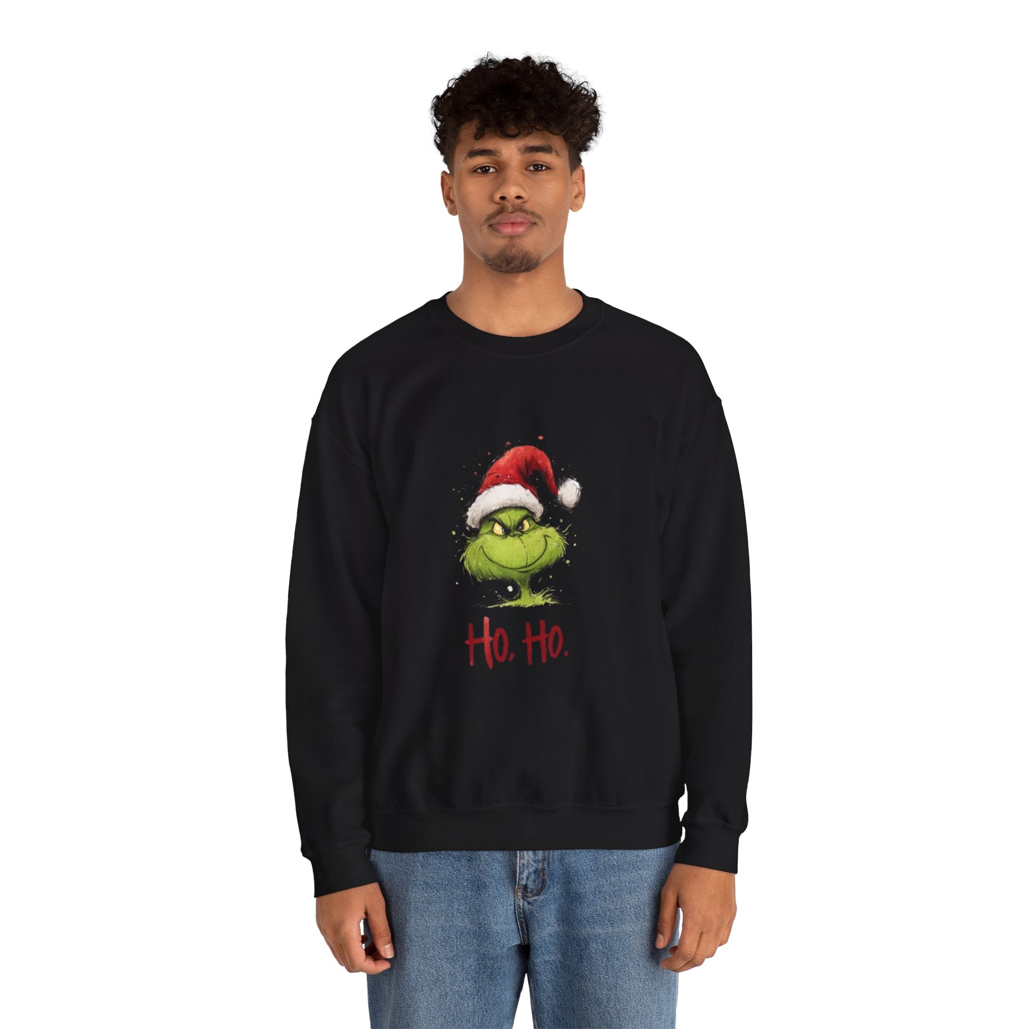 Grinch Santa 'Ho. Ho.' Crewneck Sweatshirt