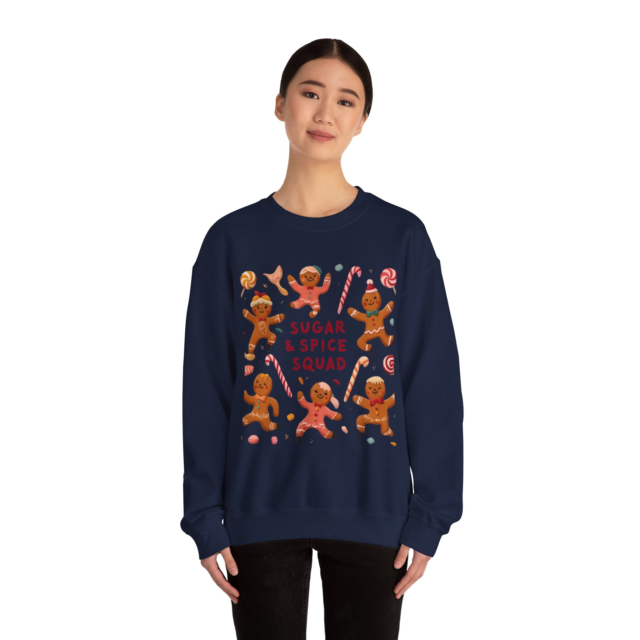 Sugar & Spice Squad Sweatshirt — Gingerbread Holiday Crewneck