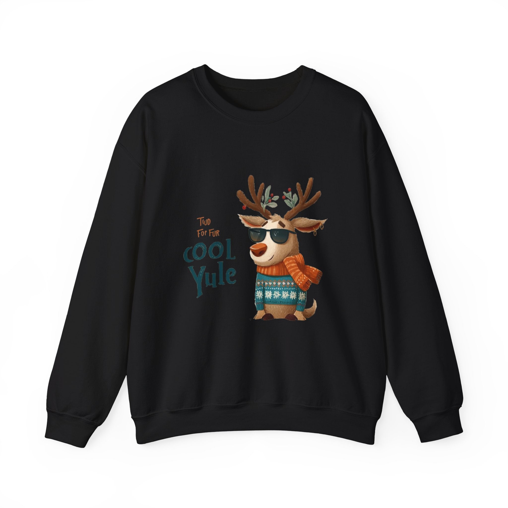 Reindeer 'Cool Yule' Crewneck Sweatshirt — Cute Holiday Graphic