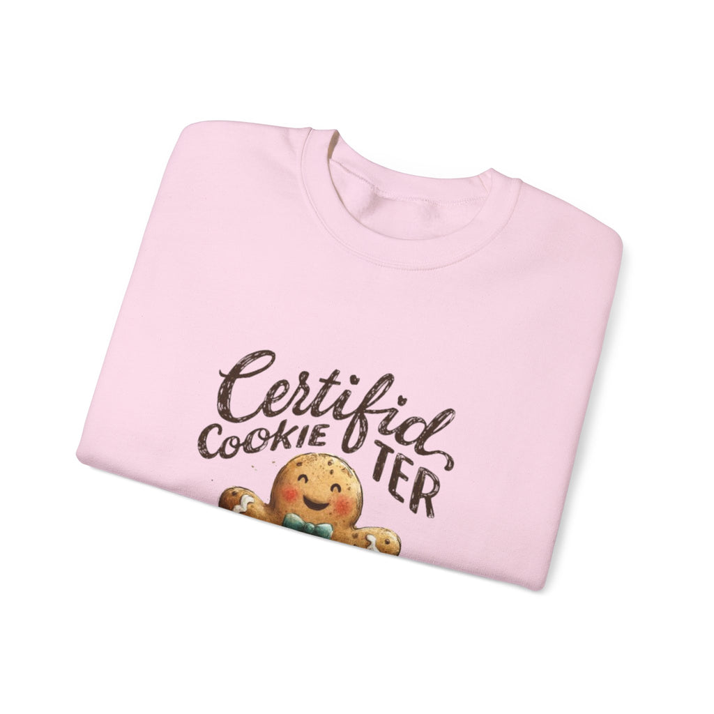 Crewneck Sweatshirt - "Certified Cookie Tester" Gingerbread Holiday Sweater