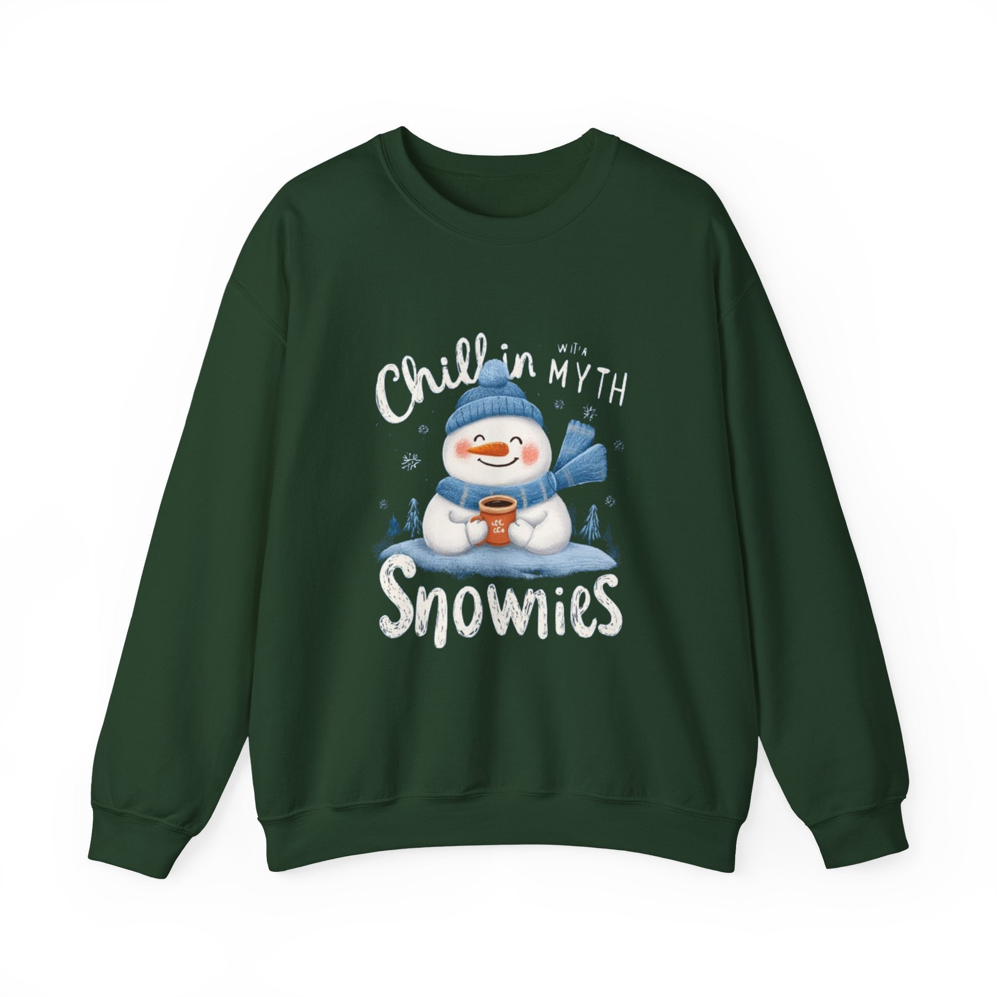 Snowman Sweatshirt — "Chillin' With My Snowmies" Cozy Winter Crewneck