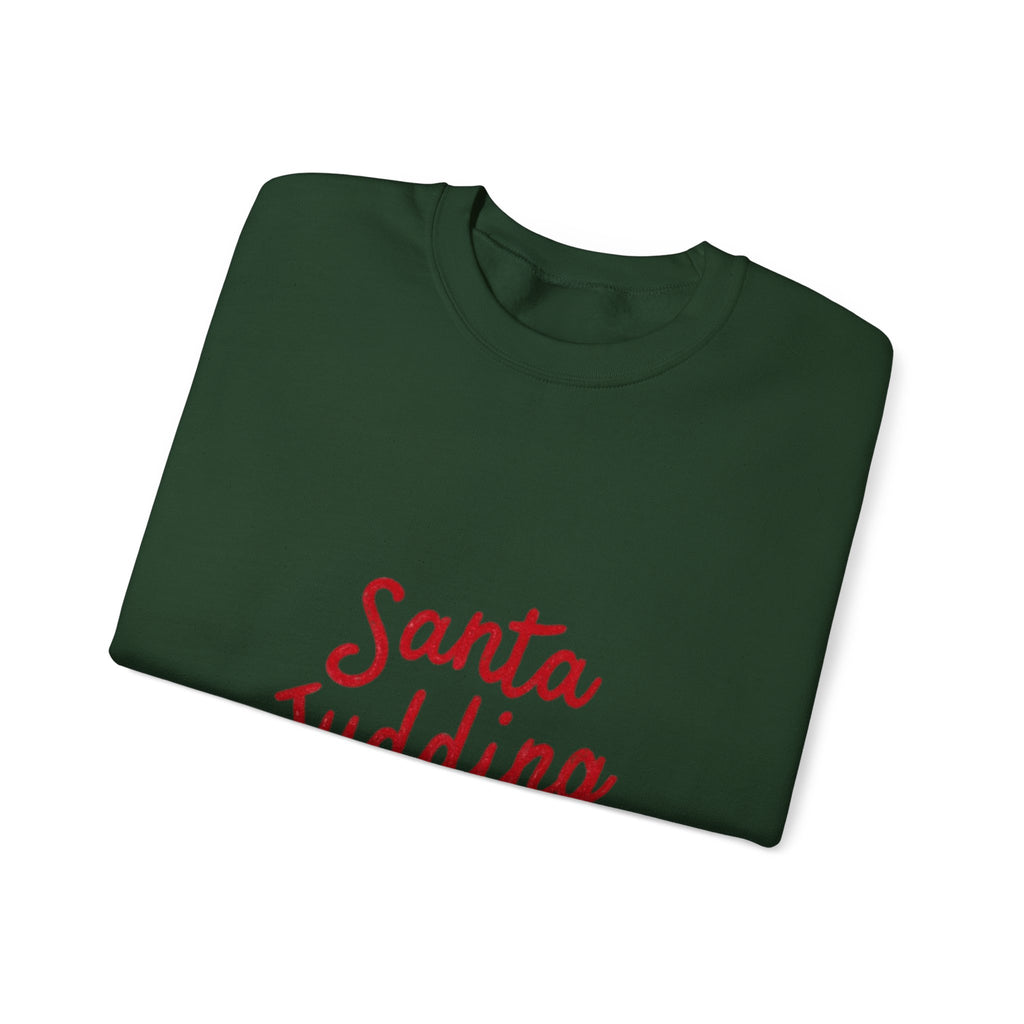 Santa Judging Crewneck Sweatshirt — Funny Christmas Holiday Sweatshirt ("Santa Judging, Stop Me")