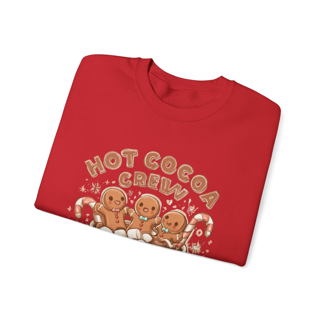 Hot Cocoa Crew Sweatshirt — Cute Gingerbread Mug Holiday Pullover