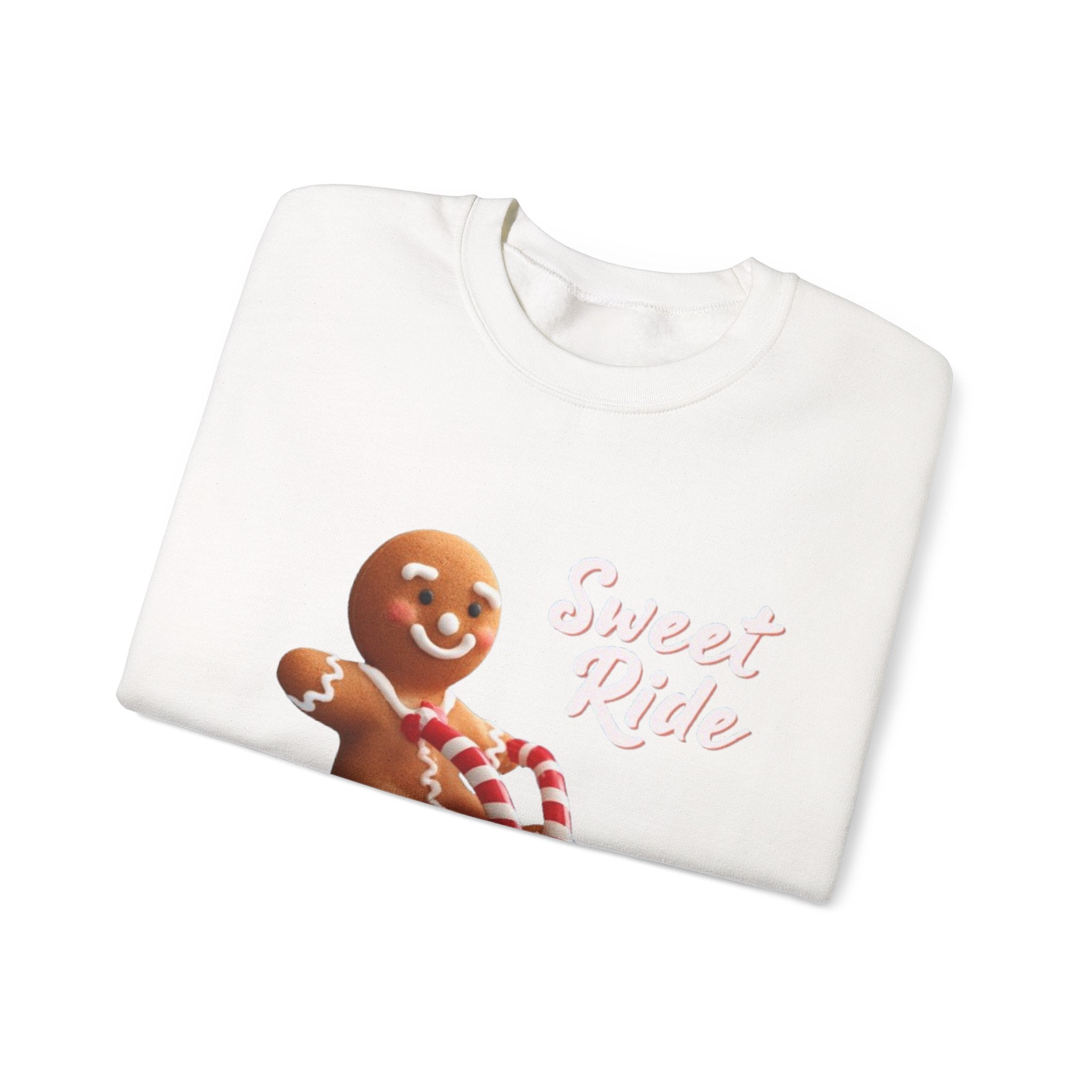 Gingerbread Sled Sweatshirt — "Sweet Ride" Holiday Crewneck
