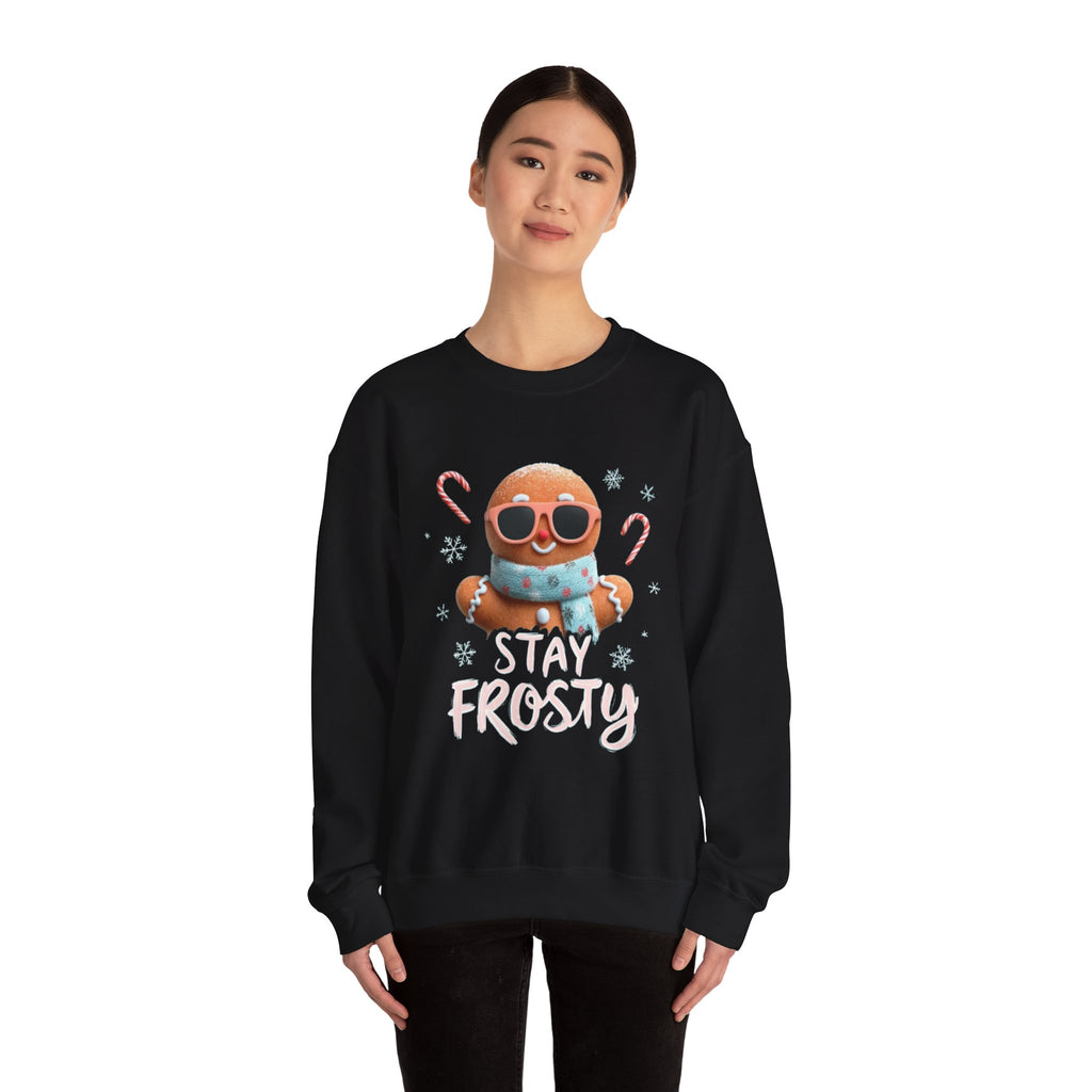 Stay Frosty Gingerbread Sweatshirt — Cute Holiday Crewneck