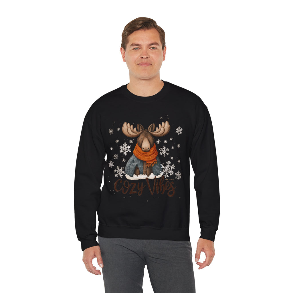 Cozy Vibes Moose Sweatshirt