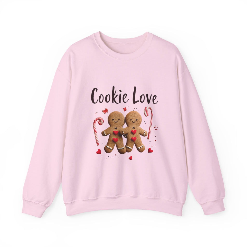Cookie Love Sweatshirt — Cute Gingerbread Couple Holiday Crewneck
