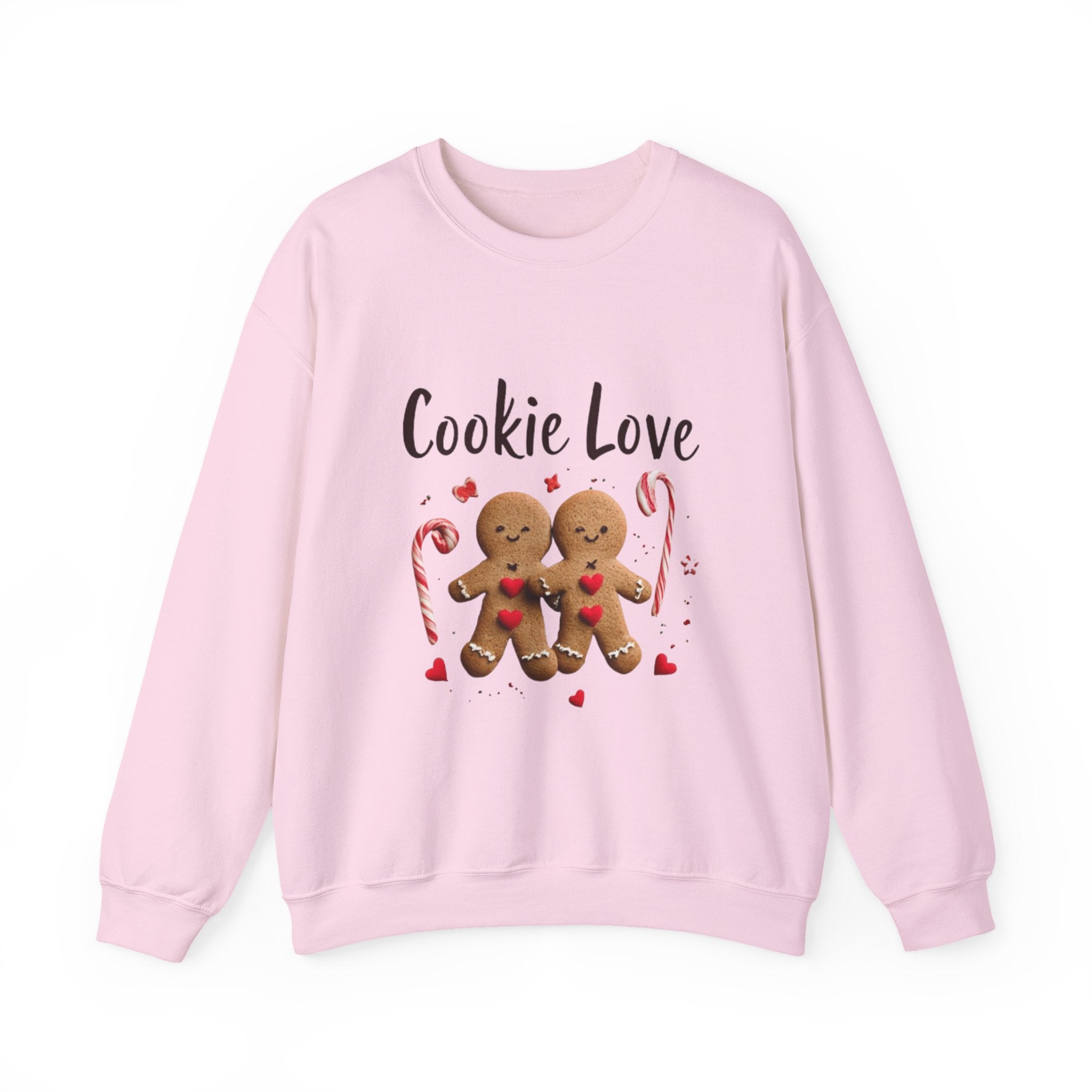 Cookie Love Sweatshirt — Cute Gingerbread Couple Holiday Crewneck