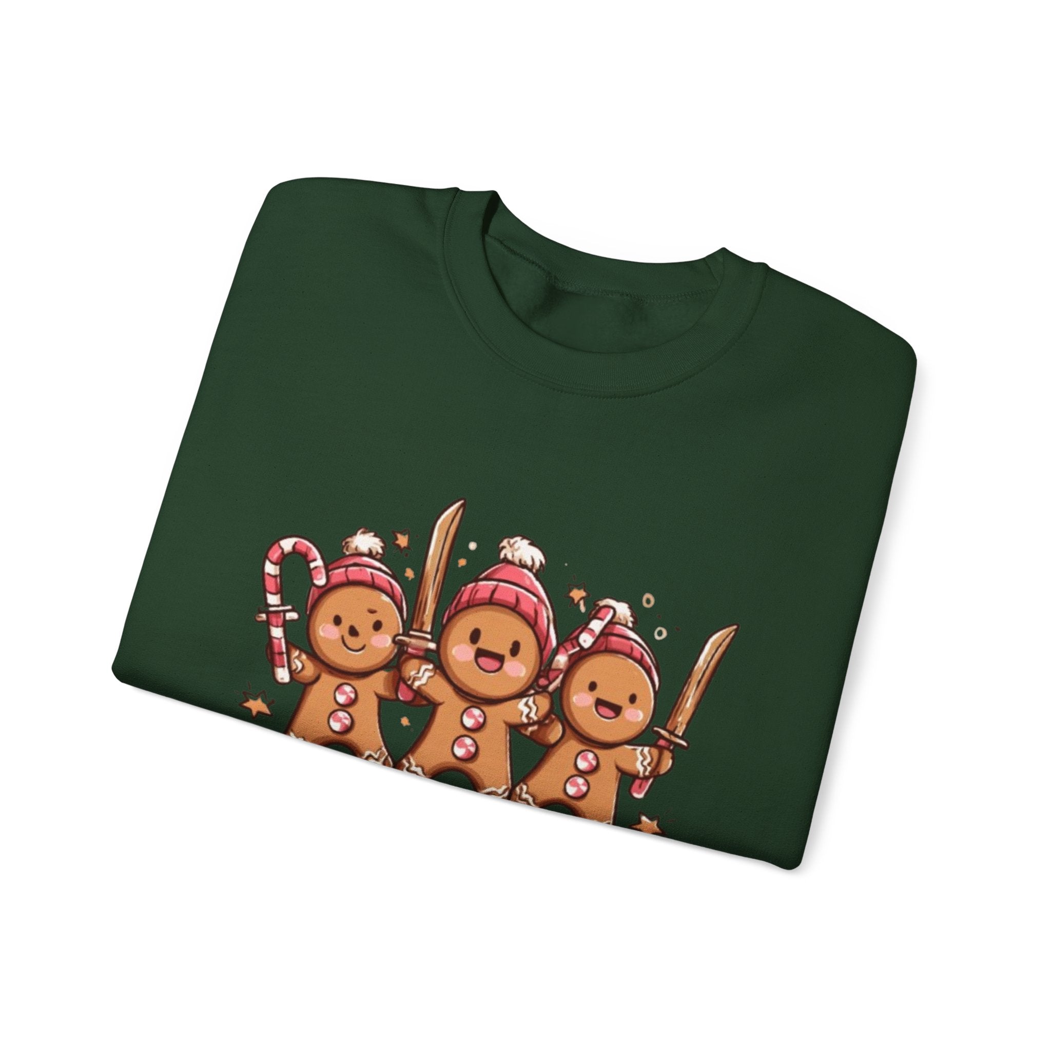 Candy Cane Crew Sweatshirt — Cute Gingerbread 'Candy Cane Crew' Christmas Sweatshirt