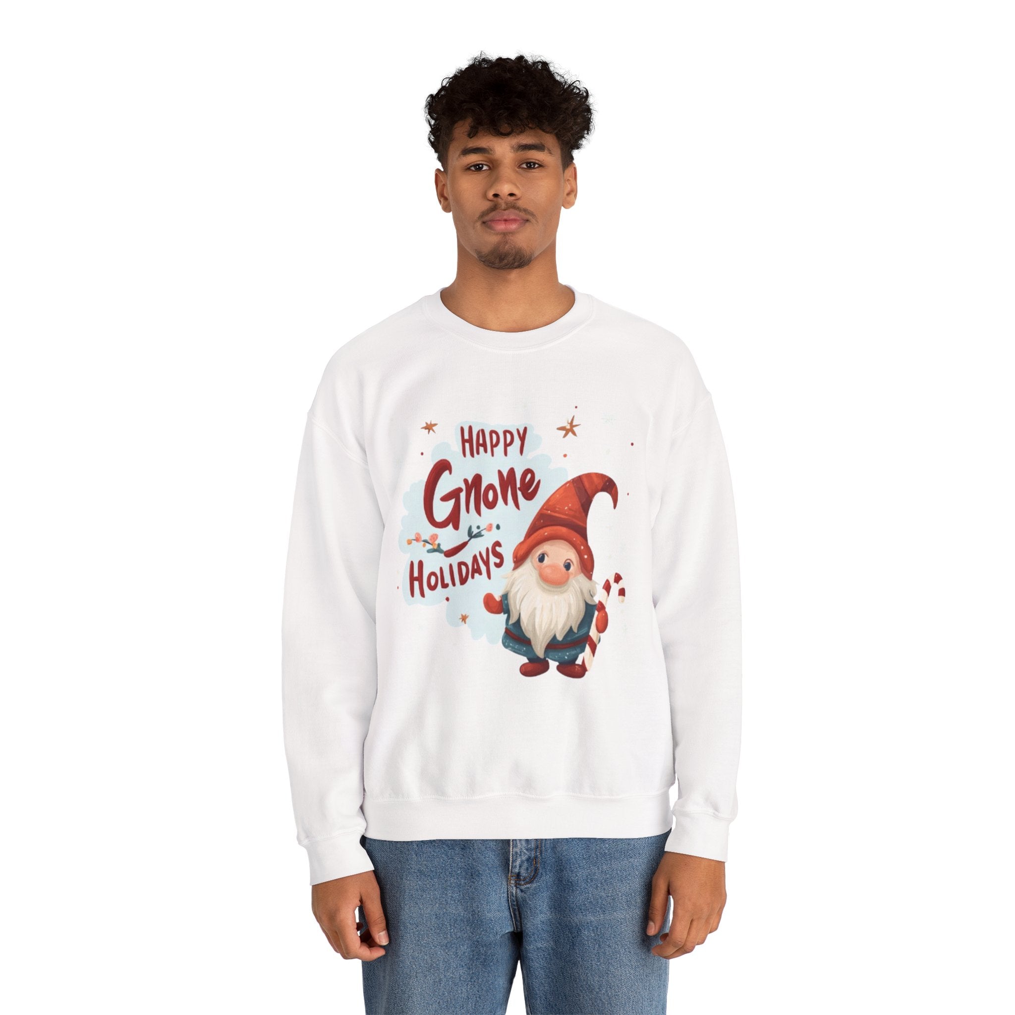 Happy Gnome Holidays Sweatshirt — Cute Christmas Gnome Holiday Crewneck
