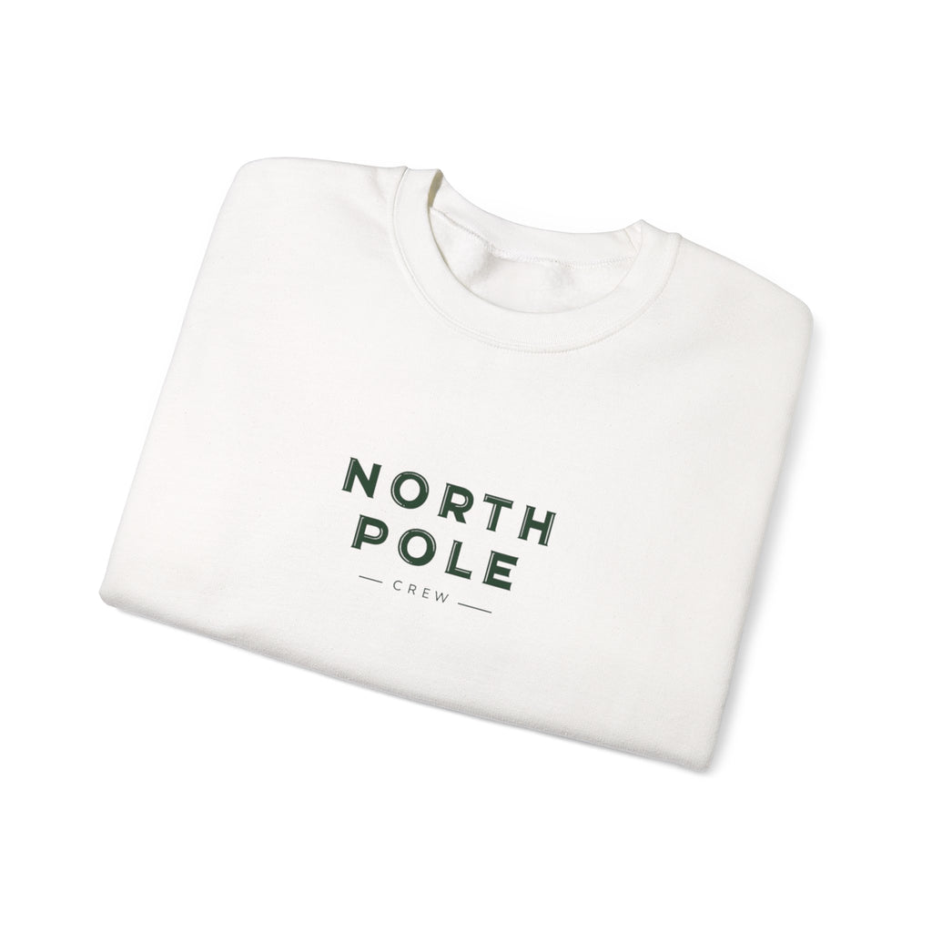 North Pole Crewneck Sweatshirt — Minimal Holiday Graphic Pullover