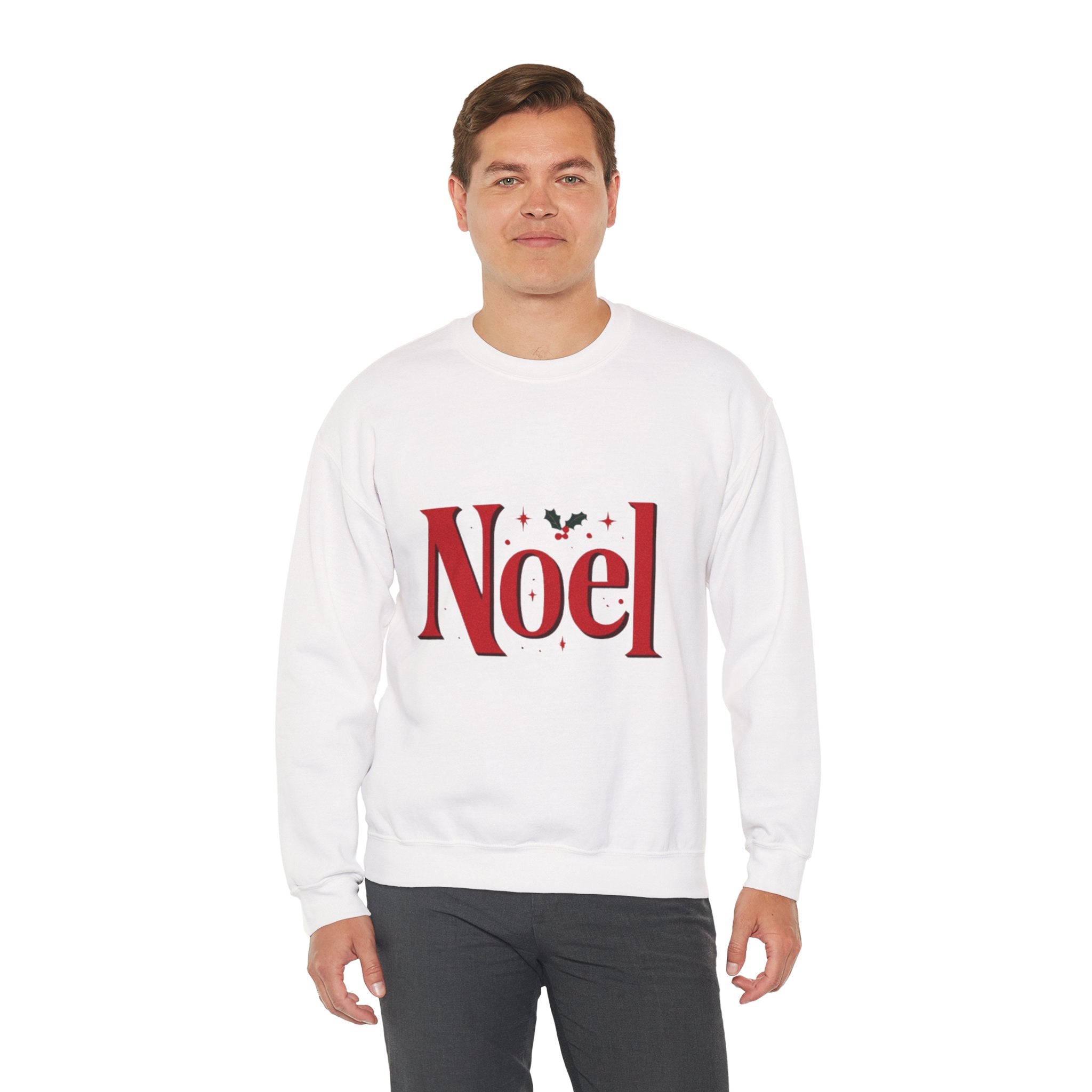 Noel Christmas Sweatshirt — Festive Holly Holiday Crewneck