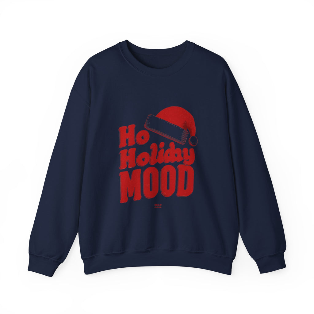 Holiday Mood Sweatshirt — 'Ho Holiday Mood' Christmas Crewneck