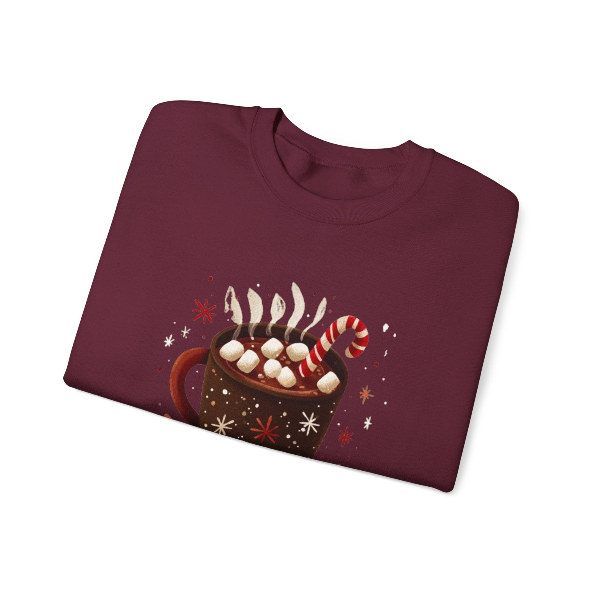Hot Cocoa Season Sweatshirt — Cozy Winter Hot Chocolate Crewneck