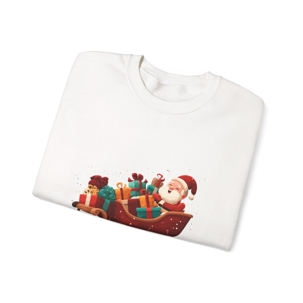 Christmas Santa Sleigh Crewneck Sweatshirt — "Sleigh Niym" Holiday Graphic