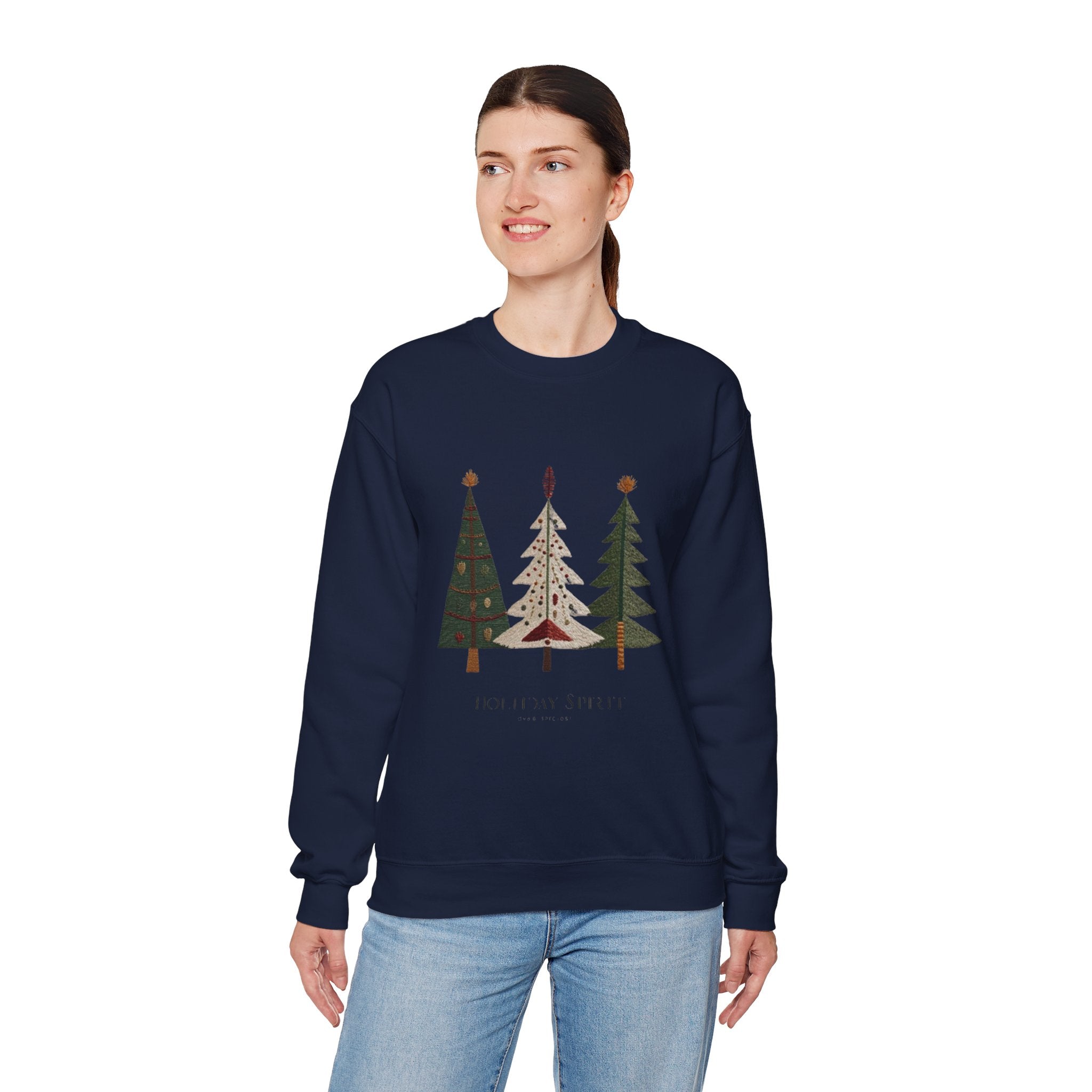 Christmas Tree Trio Sweatshirt – Joy to My Soul Holiday Crewneck