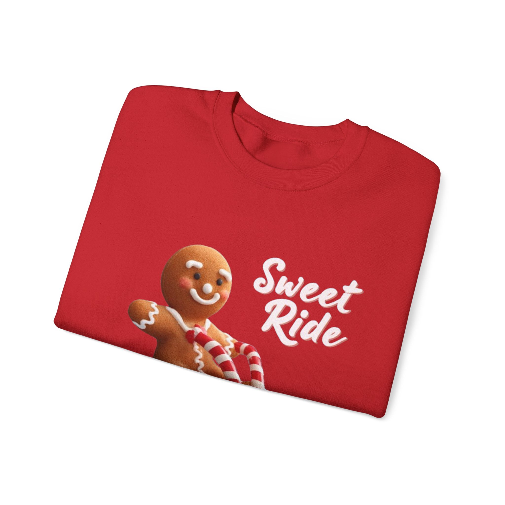 Gingerbread Sled Sweatshirt — "Sweet Ride" Holiday Crewneck