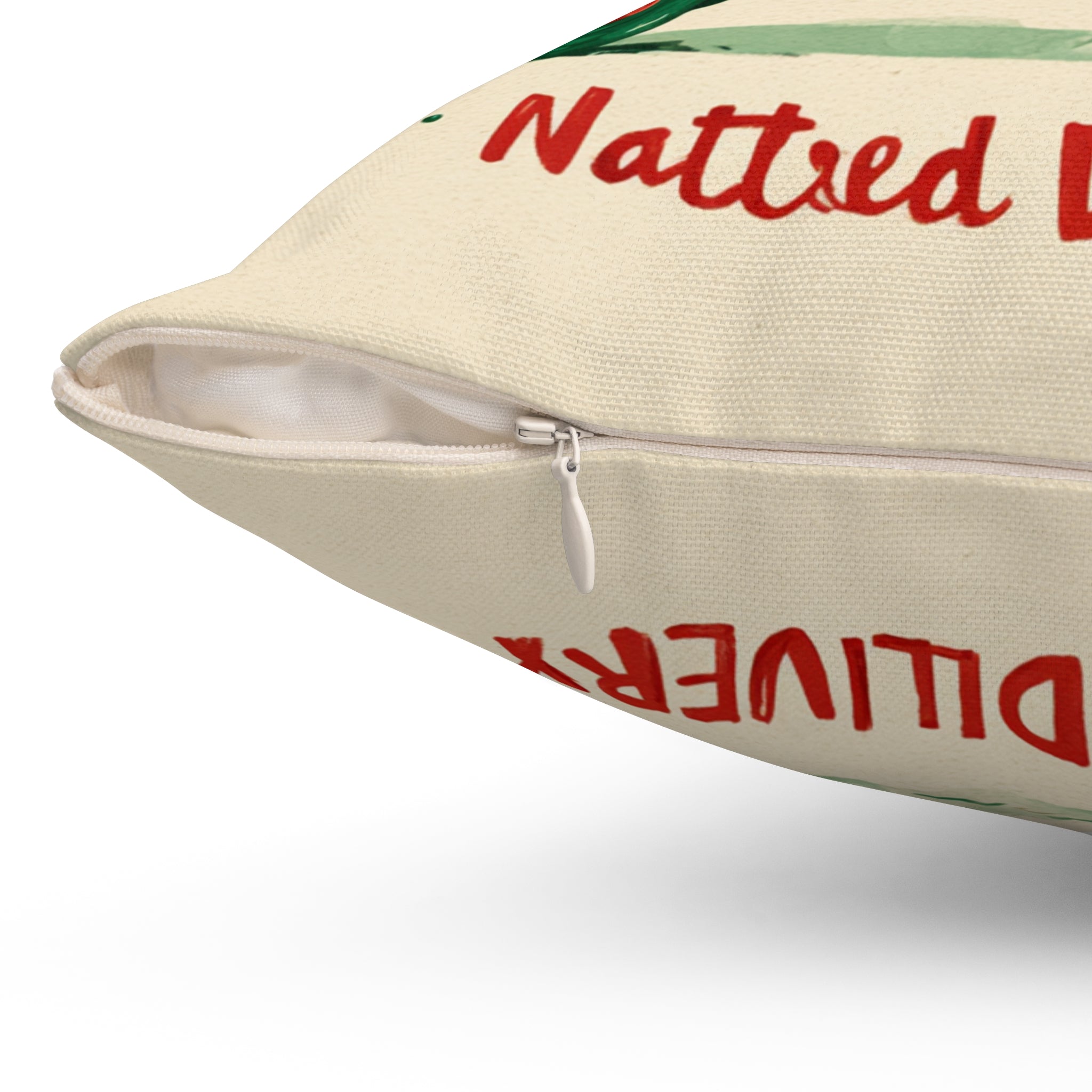 North Pole 'Delivery Express' Holiday Pillow — Elf Truck Christmas Throw Pillow