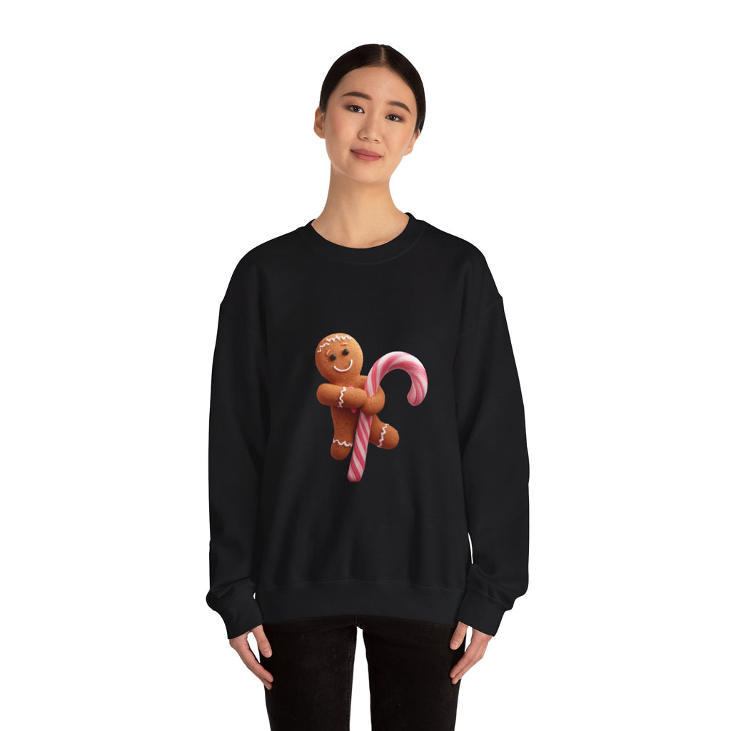 Gingerbread Candy Cane Crewneck Sweatshirt