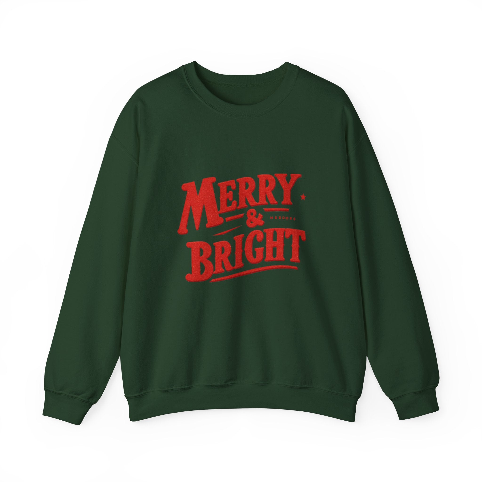 Merry & Bright Sweatshirt — Holiday Crewneck Pullover