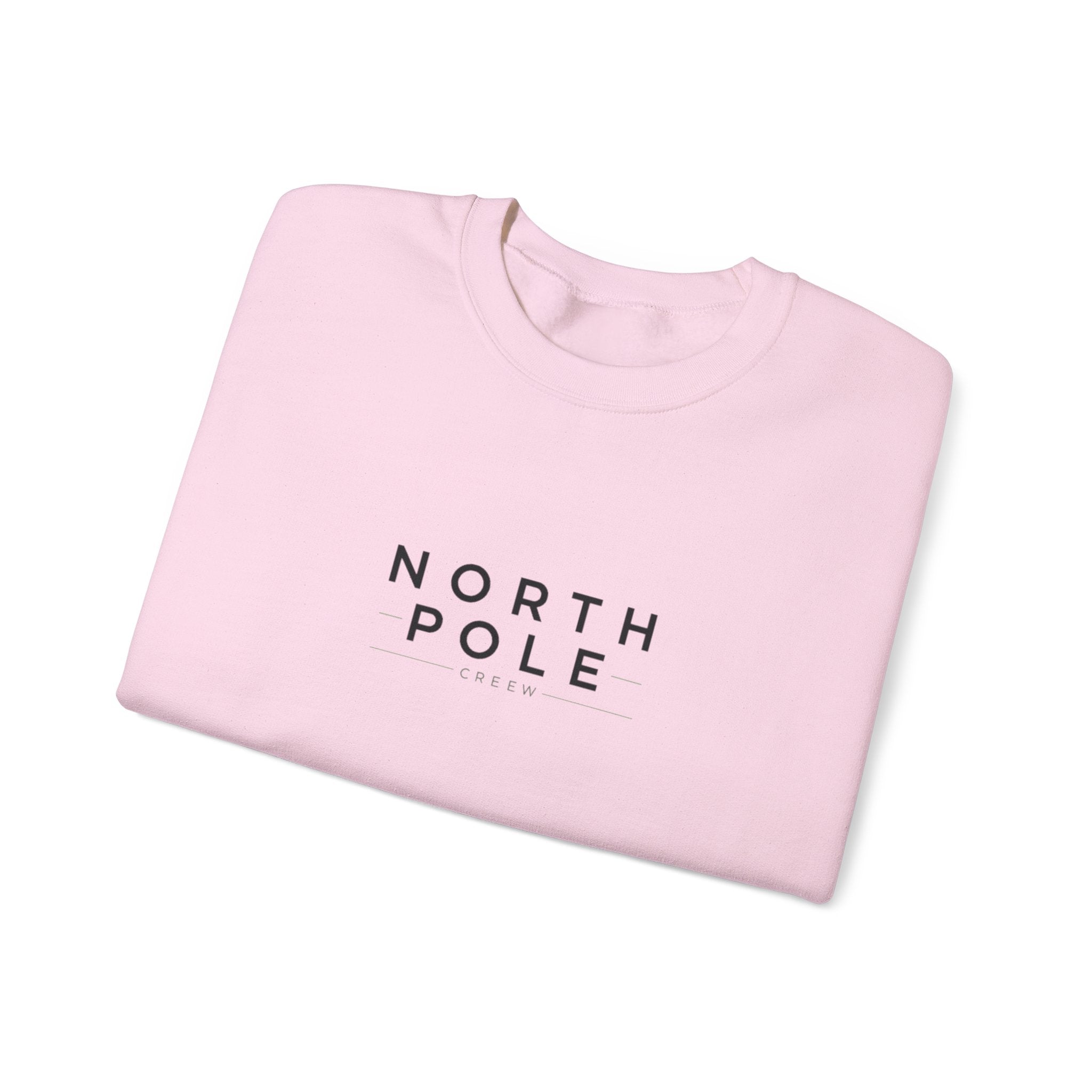 North Pole Crewneck Sweatshirt — Minimal Holiday Graphic Pullover