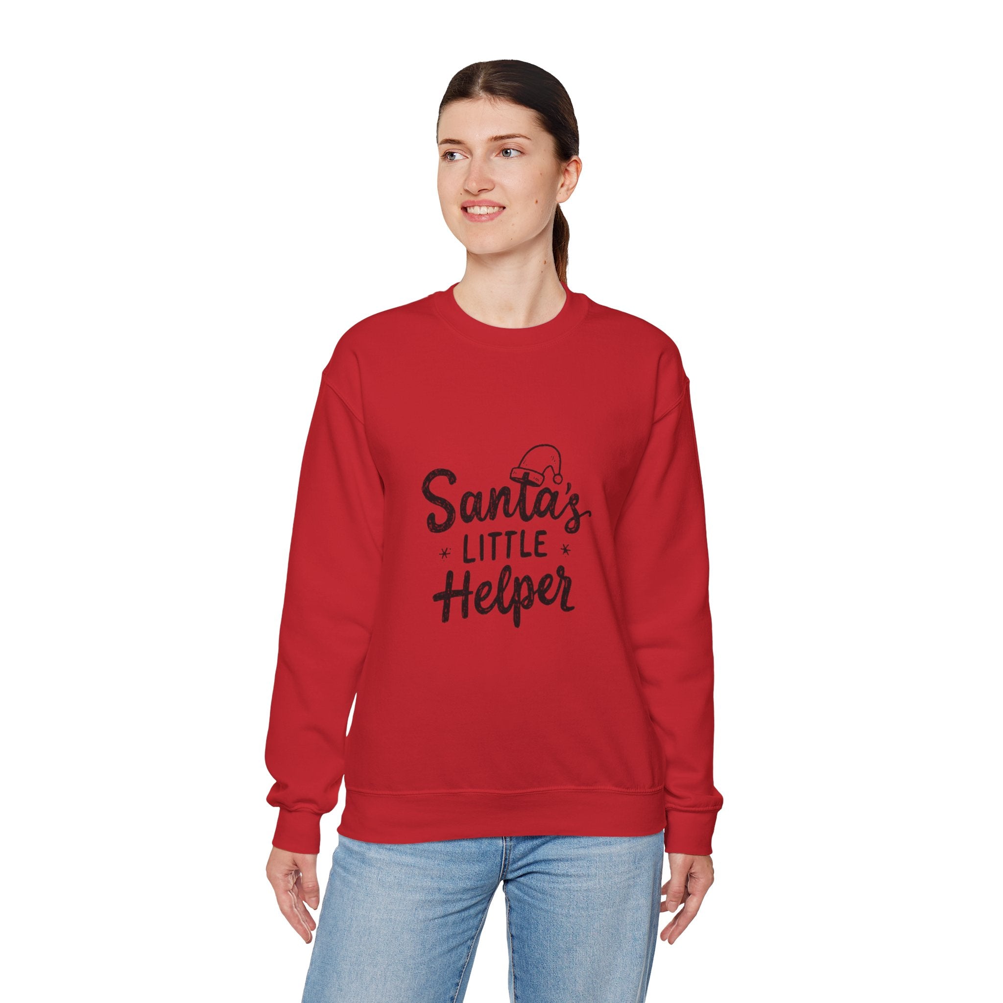 Santa's Little Helper Sweatshirt – Holiday Crewneck for Kids & Family