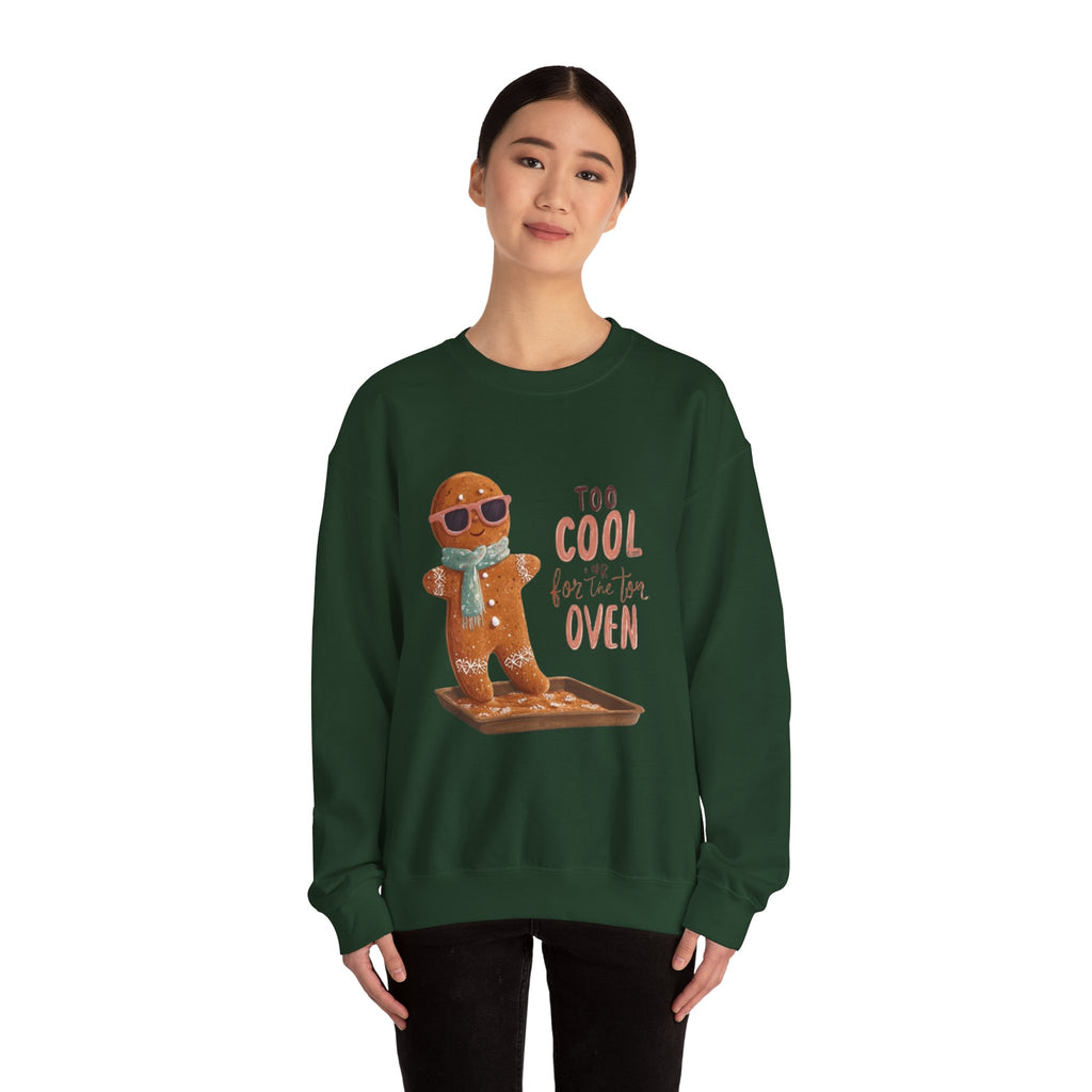 Sweatshirt - 'Too Cool for the Oven' Gingerbread Crewneck